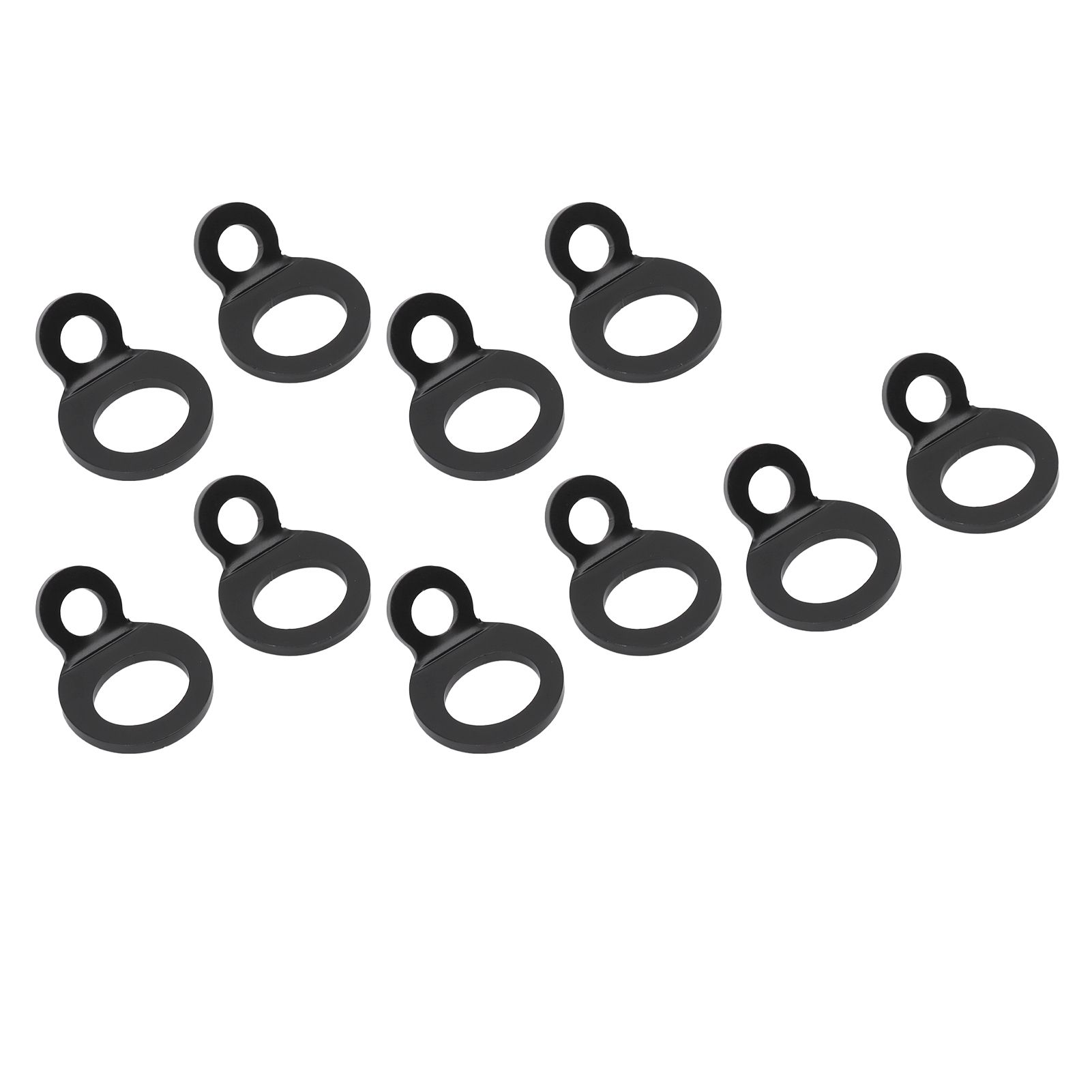 10PCS O Type Anchor Hooks Black Stainless Steel Tie Down Strapping Rings for Trailer Bike Truck - Image 3