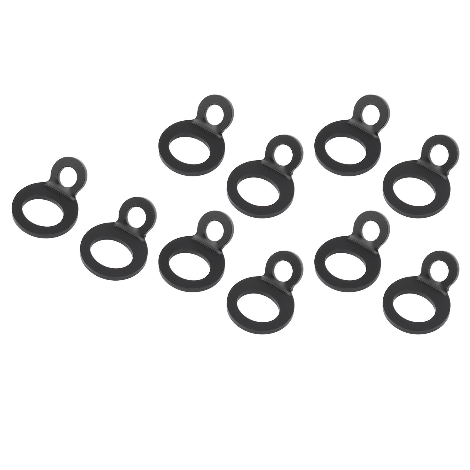 10PCS O Type Anchor Hooks Black Stainless Steel Tie Down Strapping Rings for Trailer Bike Truck - Image 4
