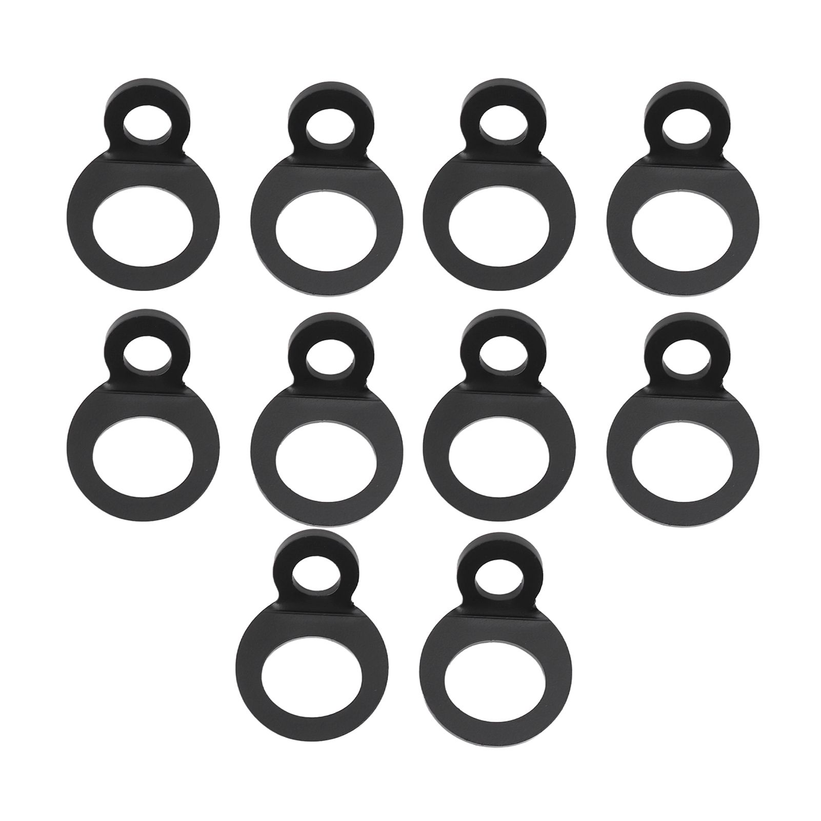 10PCS O Type Anchor Hooks Black Stainless Steel Tie Down Strapping Rings for Trailer Bike Truck - Image 5
