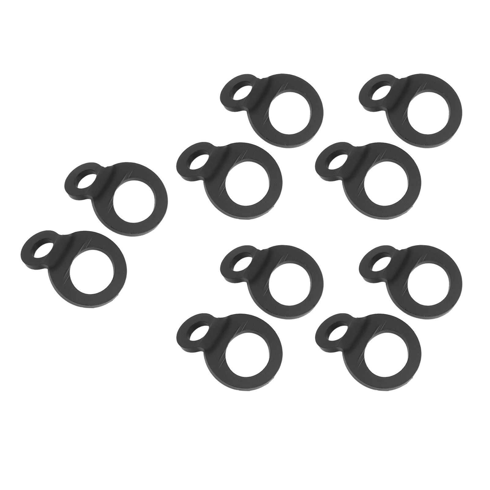10PCS O Type Anchor Hooks Black Stainless Steel Tie Down Strapping Rings for Trailer Bike Truck - Image 7