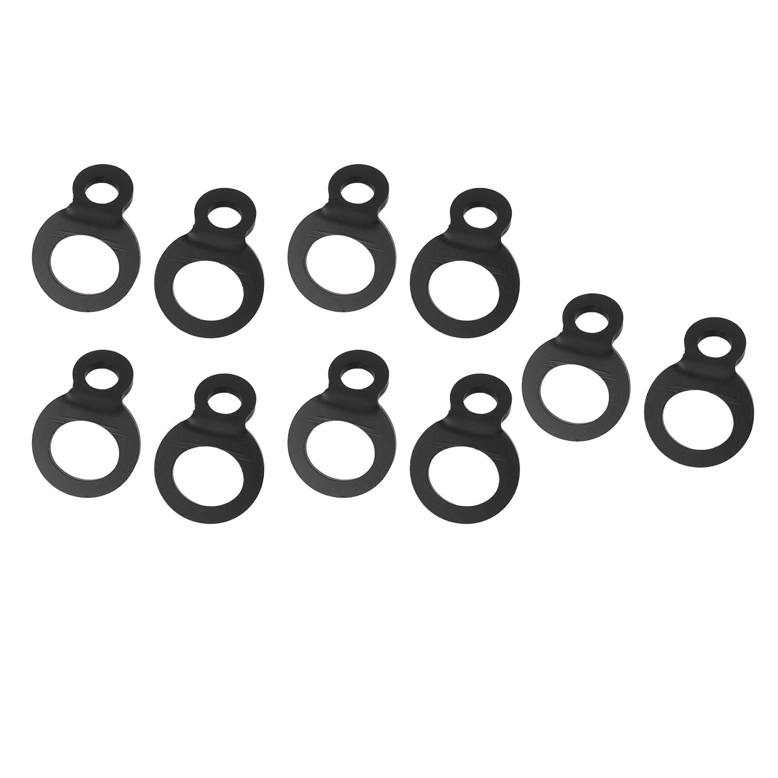 10PCS O Type Anchor Hooks Black Stainless Steel Tie Down Strapping Rings for Trailer Bike Truck - Image 8