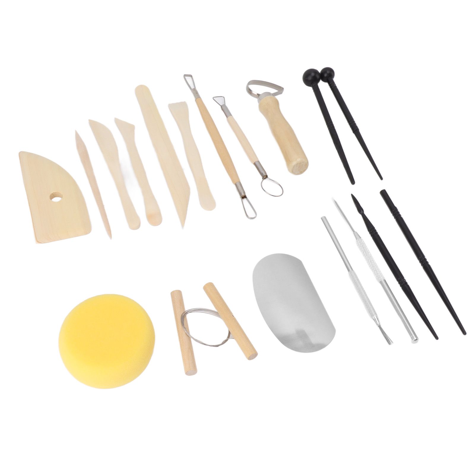 Clay Tools Kit Sculpting Tools Wooden Material Shaping Building Modeling Carving Accessories for Pottery Arts Craft - Image 4