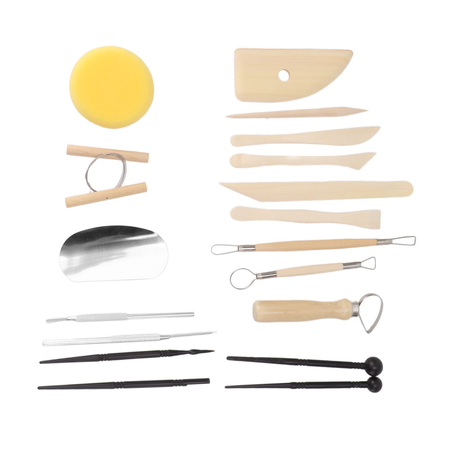 Clay Tools Kit Sculpting Tools Wooden Material Shaping Building Modeling Carving Accessories for Pottery Arts Craft - Image 6