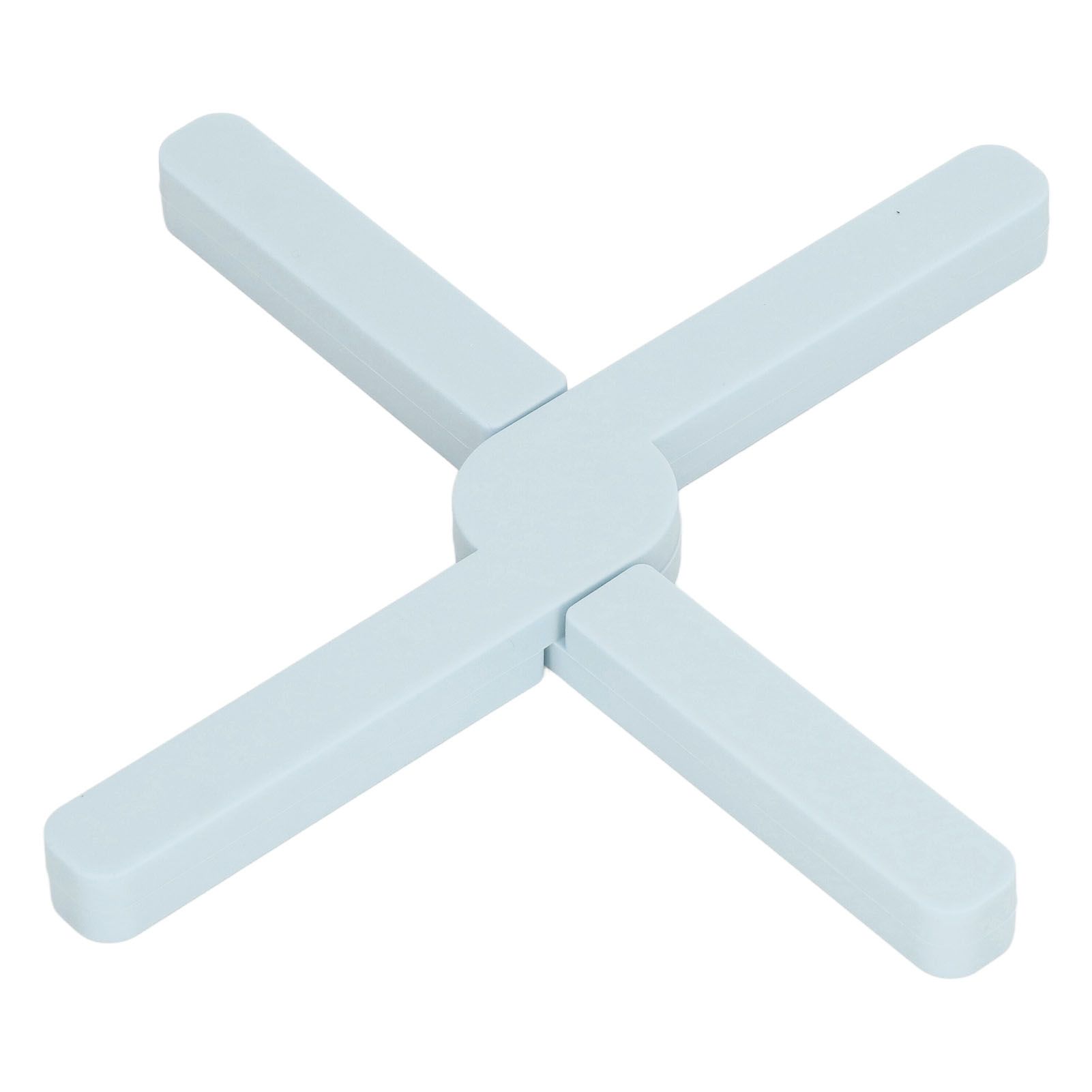 Silicone Trivet Thickened Foldable Heat Resistant Anti Slip Space Saving Collapsible Trivet for Home Kitchen Cooking Blue - Image 7
