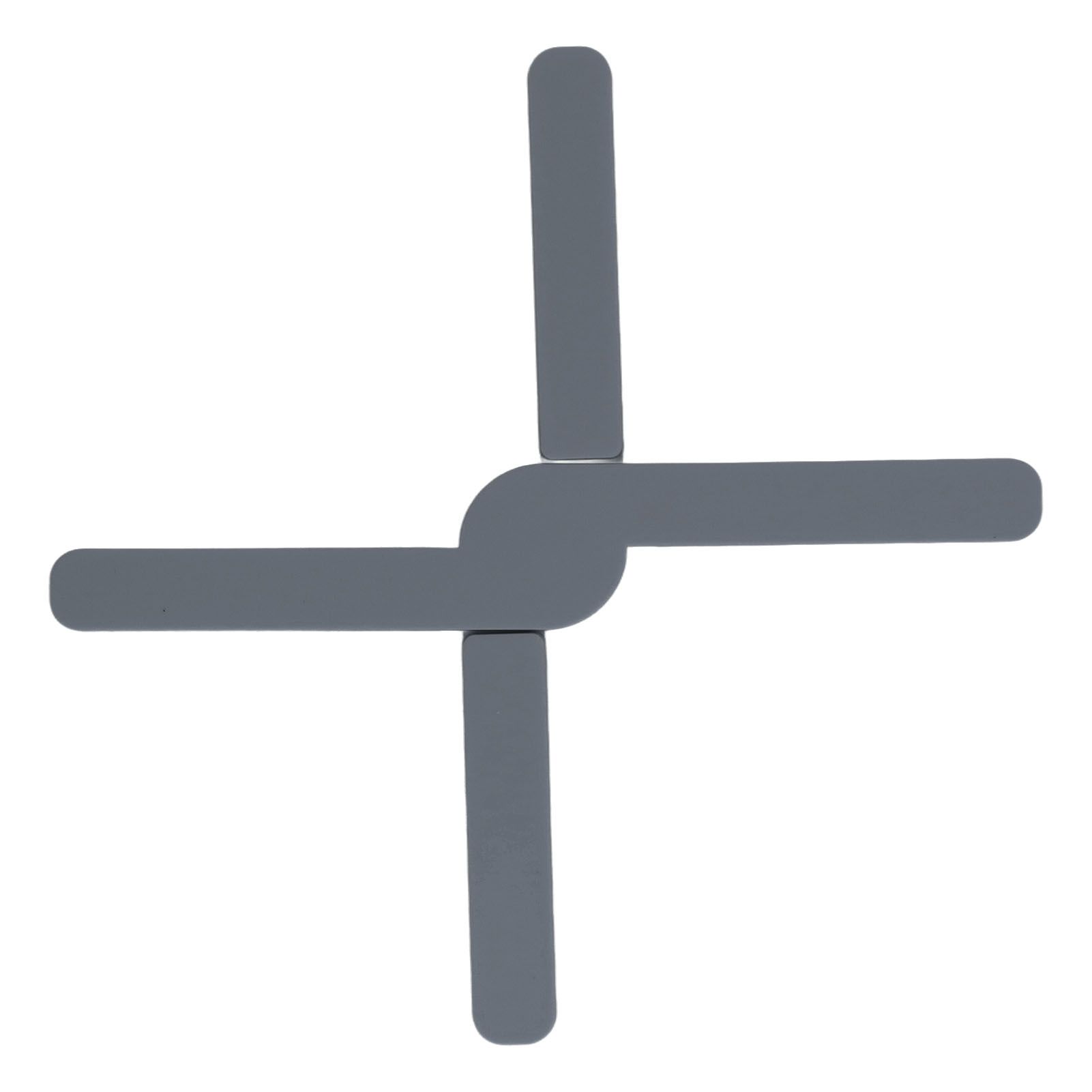 Silicone Trivet Thickened Foldable Heat Resistant Anti Slip Space Saving Collapsible Trivet for Home Kitchen Cooking Dark Gray - Image 4