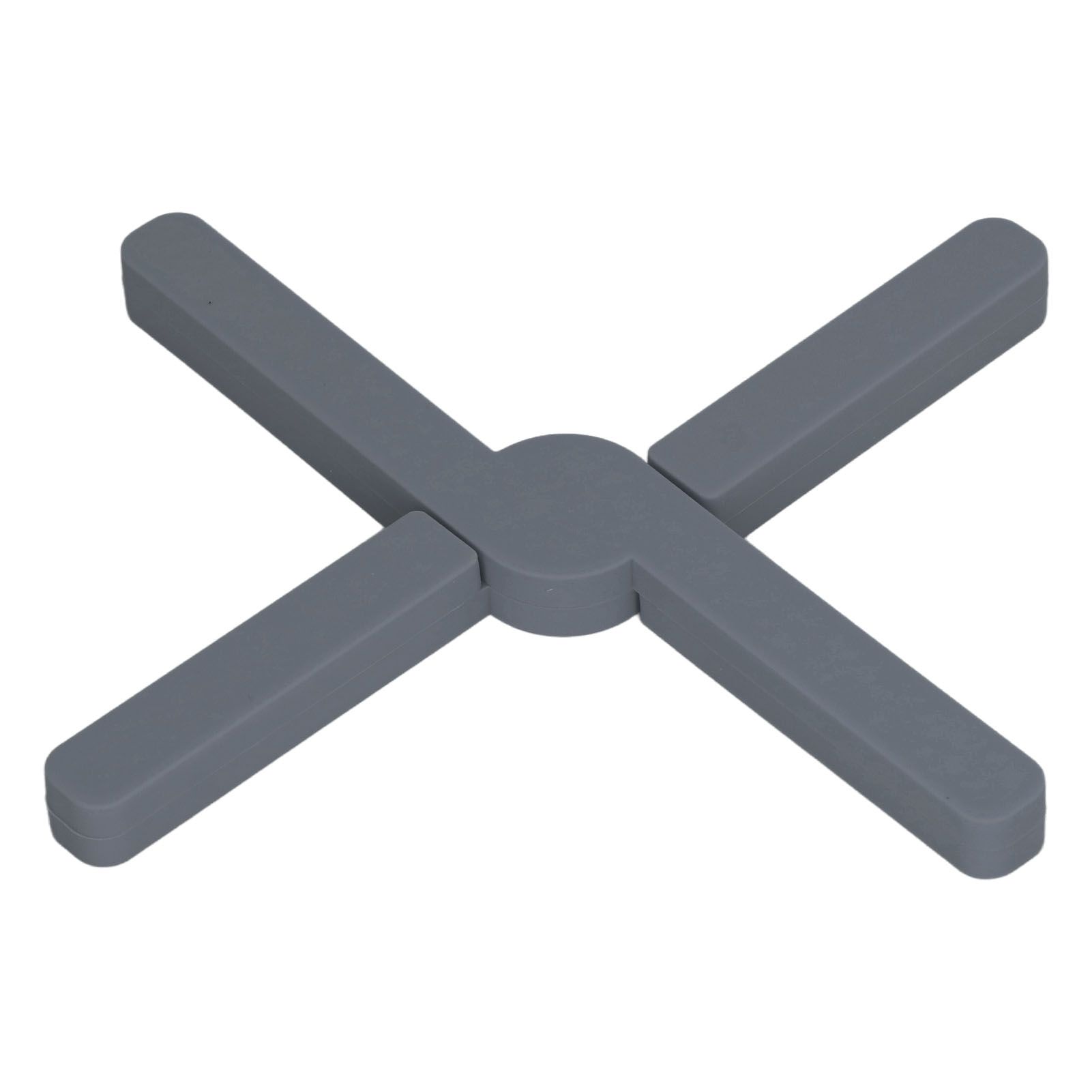 Silicone Trivet Thickened Foldable Heat Resistant Anti Slip Space Saving Collapsible Trivet for Home Kitchen Cooking Dark Gray - Image 5