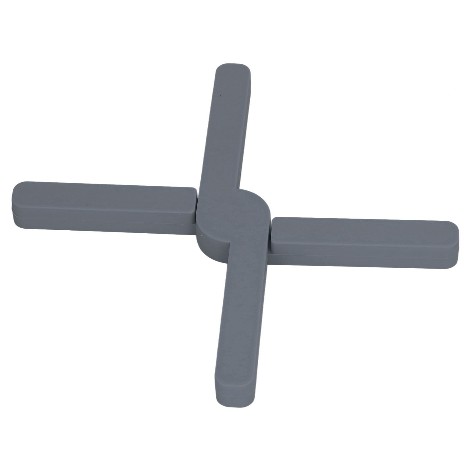 Silicone Trivet Thickened Foldable Heat Resistant Anti Slip Space Saving Collapsible Trivet for Home Kitchen Cooking Dark Gray - Image 6