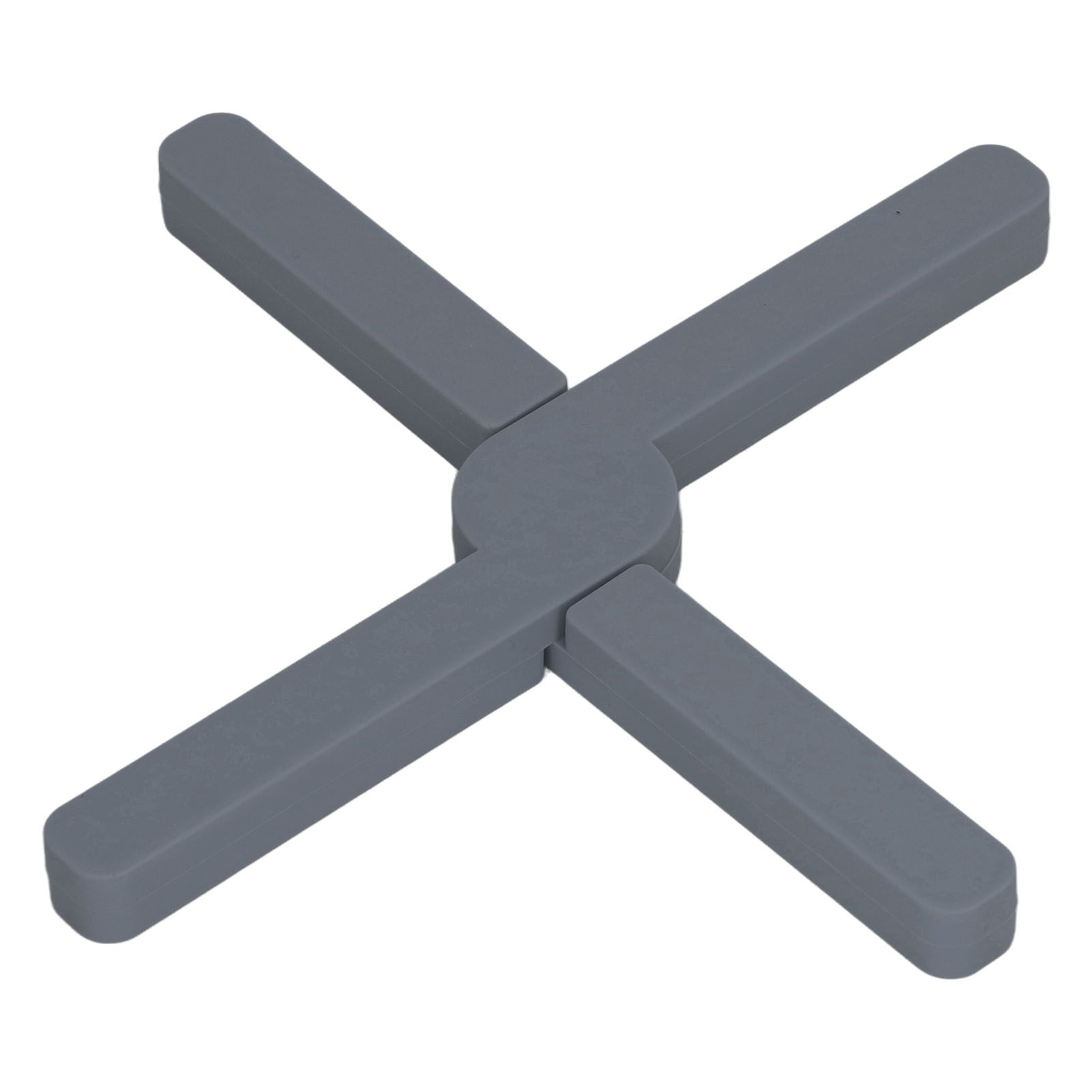 Silicone Trivet Thickened Foldable Heat Resistant Anti Slip Space Saving Collapsible Trivet for Home Kitchen Cooking Dark Gray - Image 7
