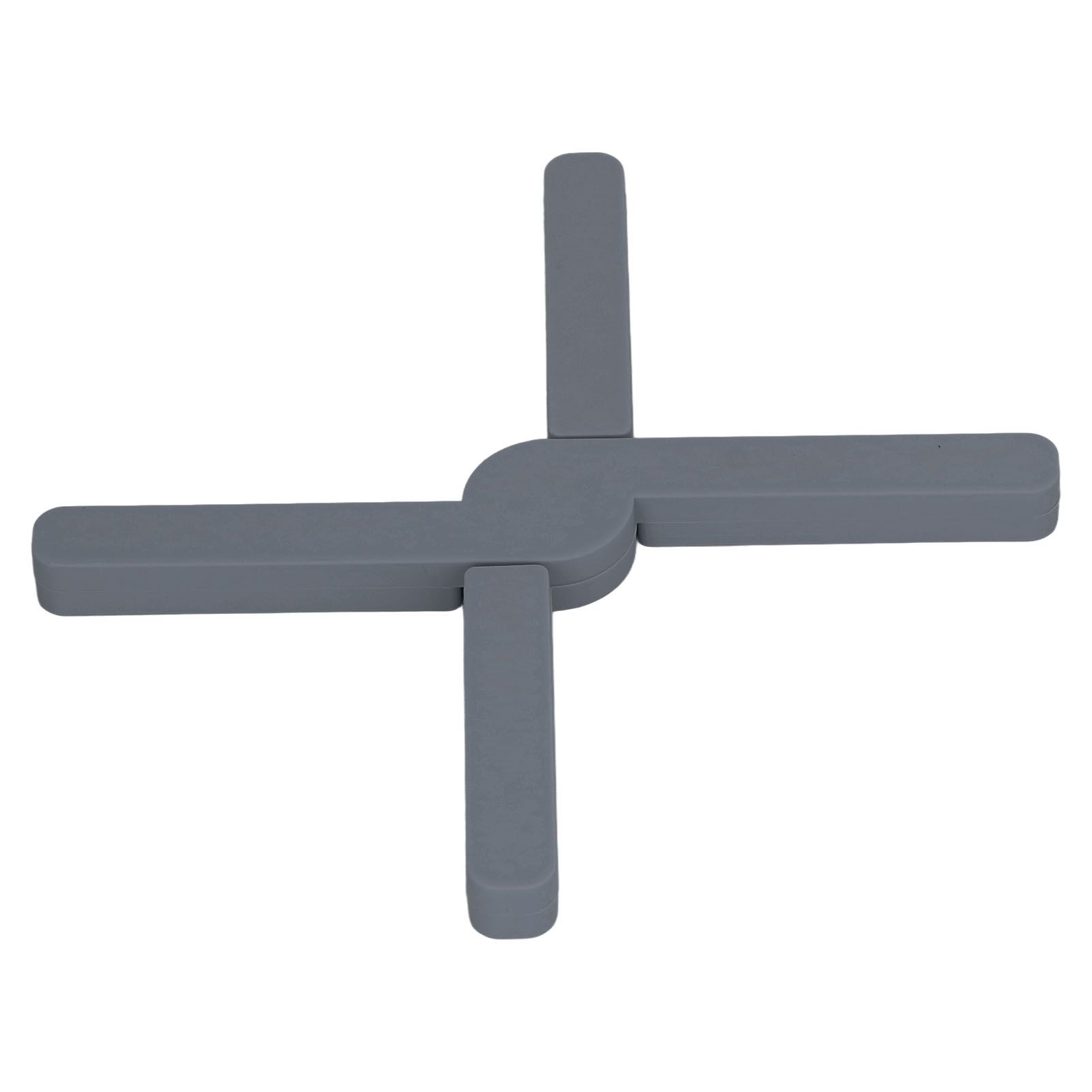 Silicone Trivet Thickened Foldable Heat Resistant Anti Slip Space Saving Collapsible Trivet for Home Kitchen Cooking Dark Gray - Image 8