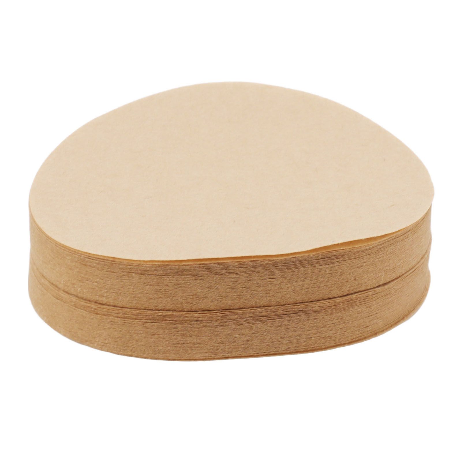 100Pcs 64mm Round Coffee Filter Unbleached Natural Coffee Filter Paper for 1 to 2 People Measure - Image 4