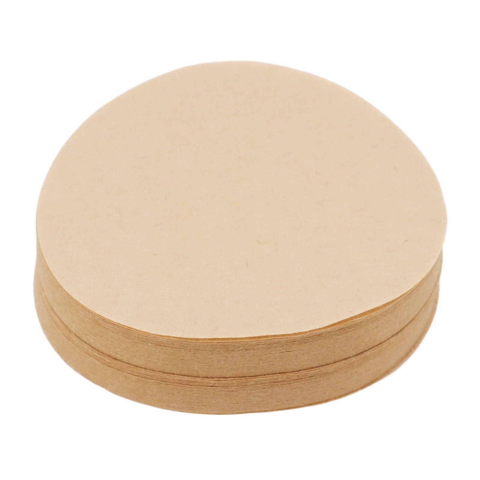 100Pcs 64mm Round Coffee Filter Unbleached Natural Coffee Filter Paper for 1 to 2 People Measure - Image 5