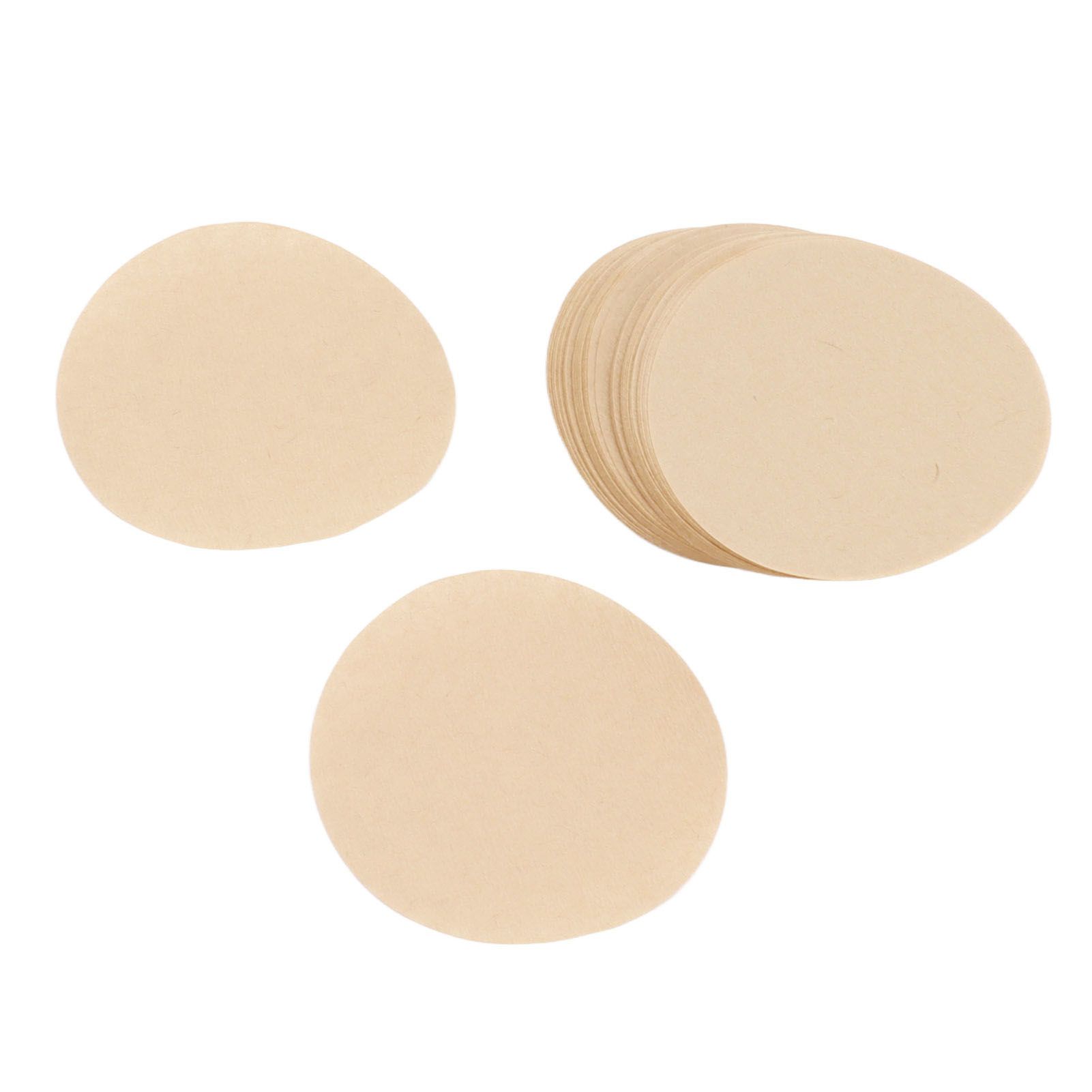 100Pcs 64mm Round Coffee Filter Unbleached Natural Coffee Filter Paper for 1 to 2 People Measure - Image 7