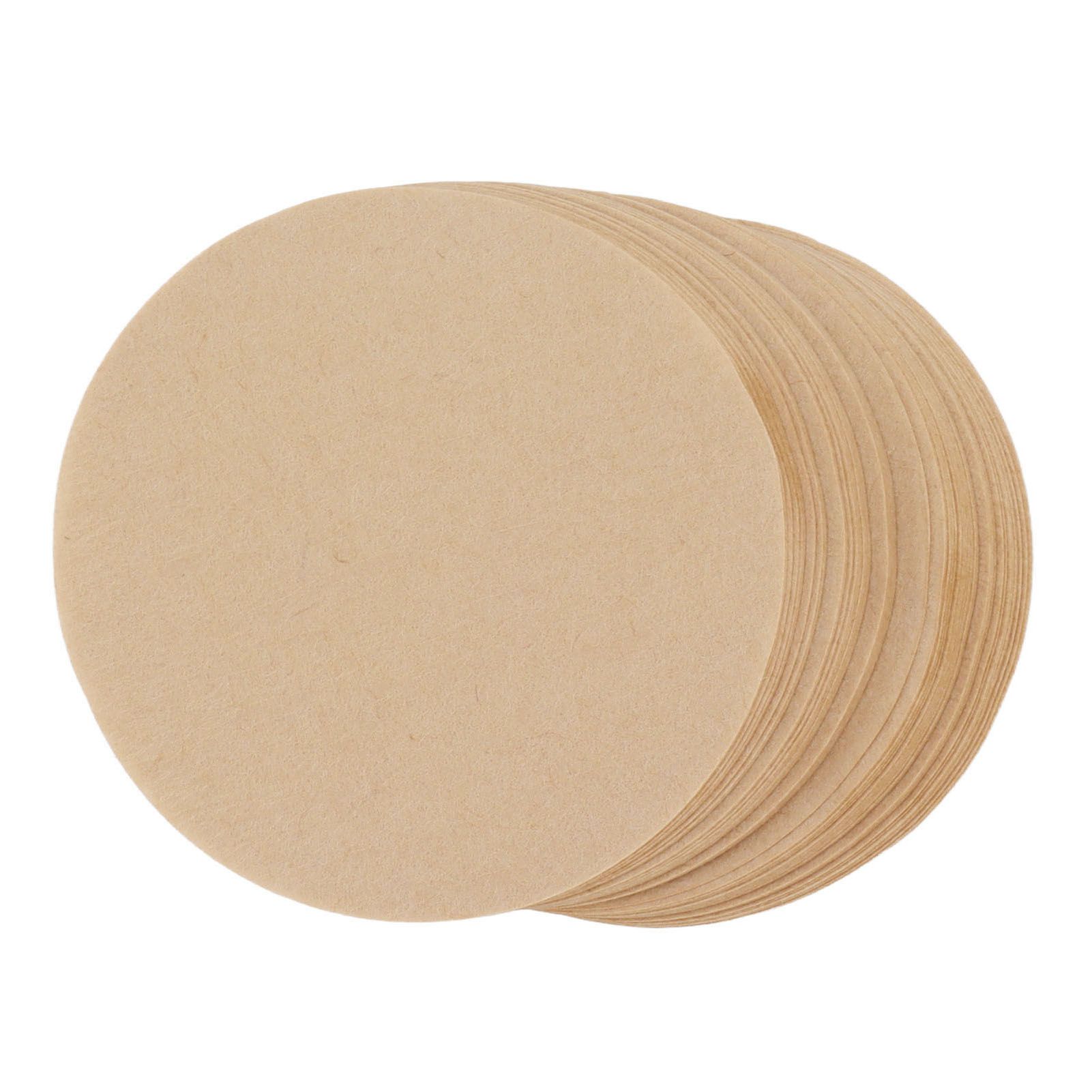 100Pcs 64mm Round Coffee Filter Unbleached Natural Coffee Filter Paper for 1 to 2 People Measure - Image 8