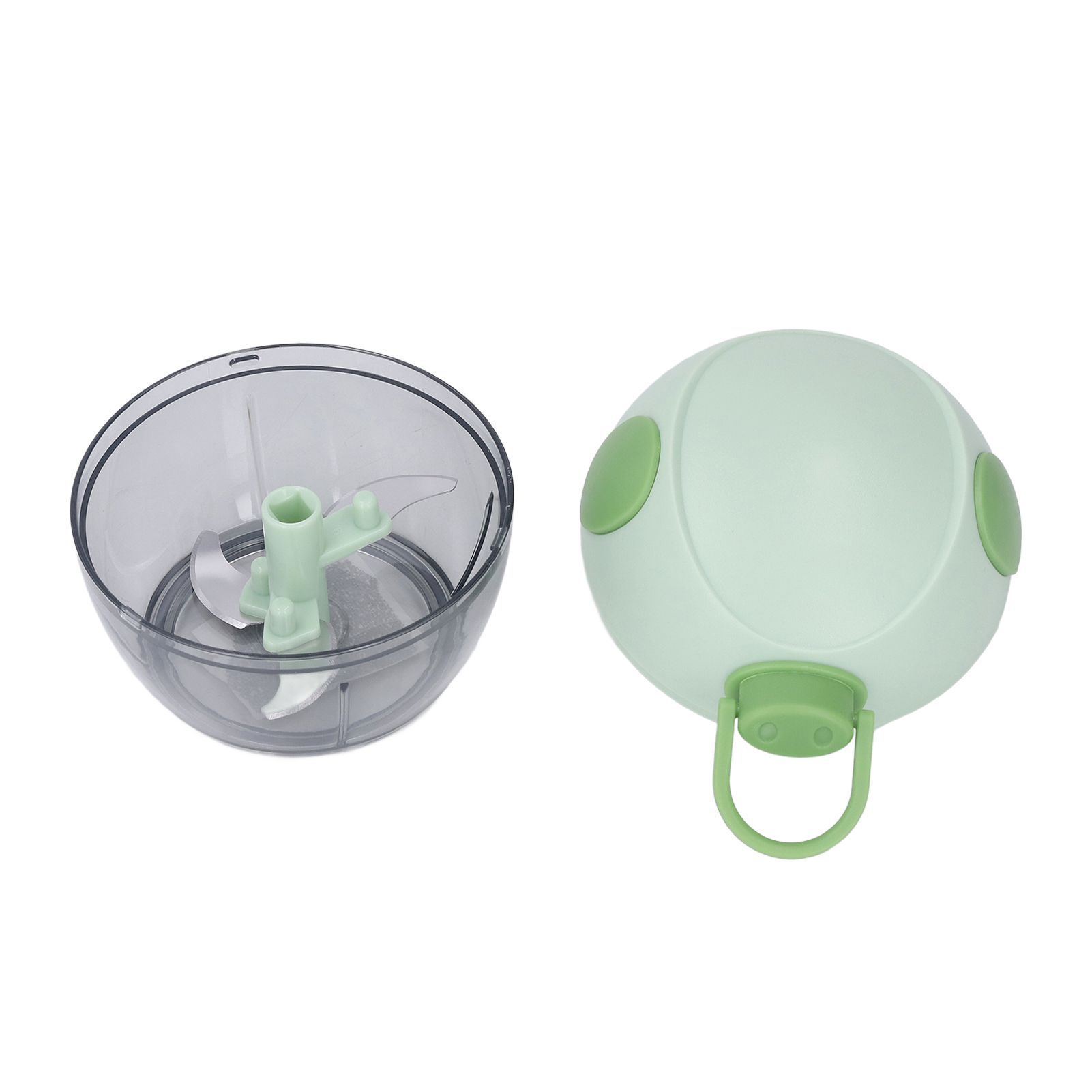Manual Garlic Chopper Multifunctional Mini Hand Pull String Garlic Mincer Food Processor for Home Green - Image 1