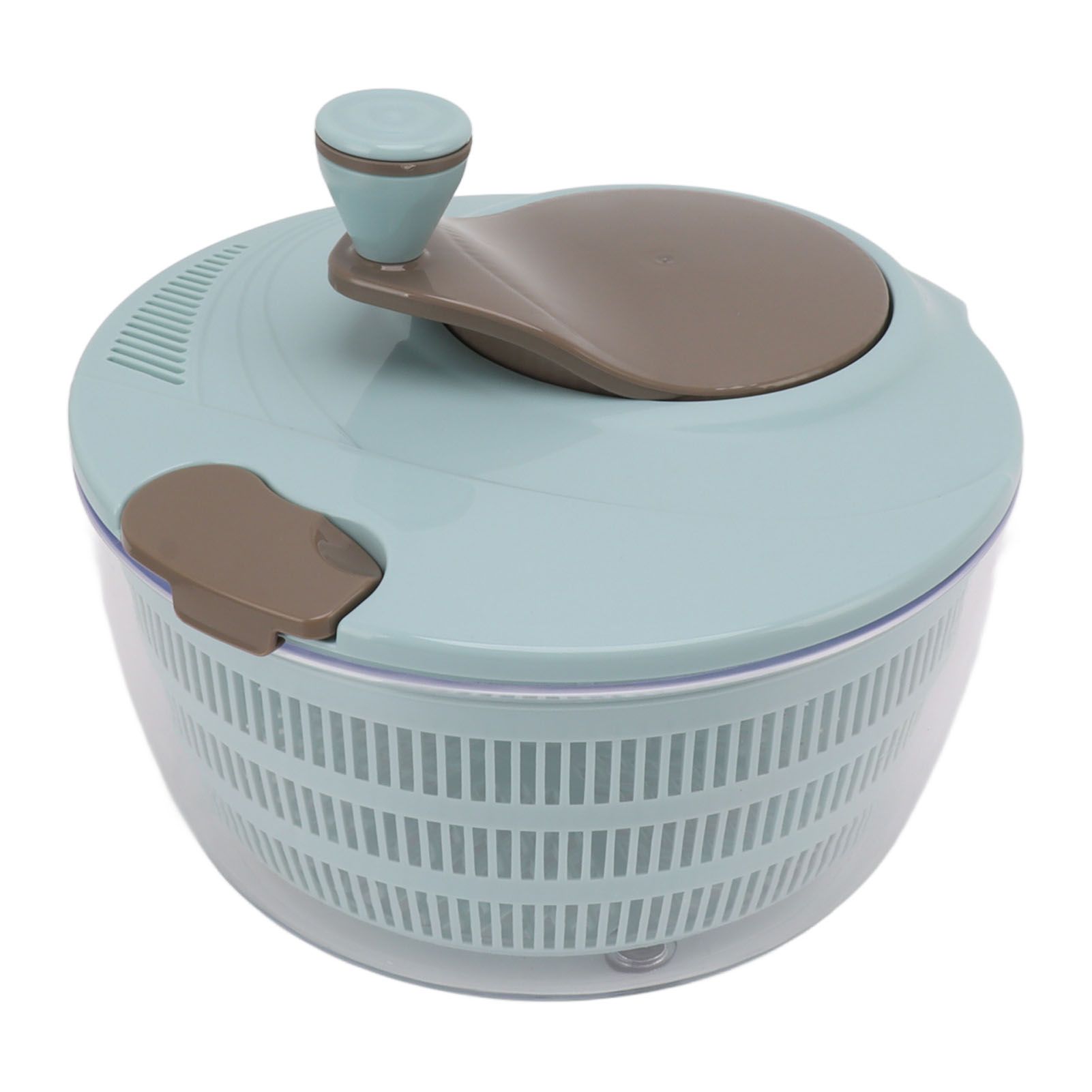Salad Spinner Plastic Time Saving Fast Mixing Washable Rotatable Veggie Washer for Kitchen Blue - Image 2