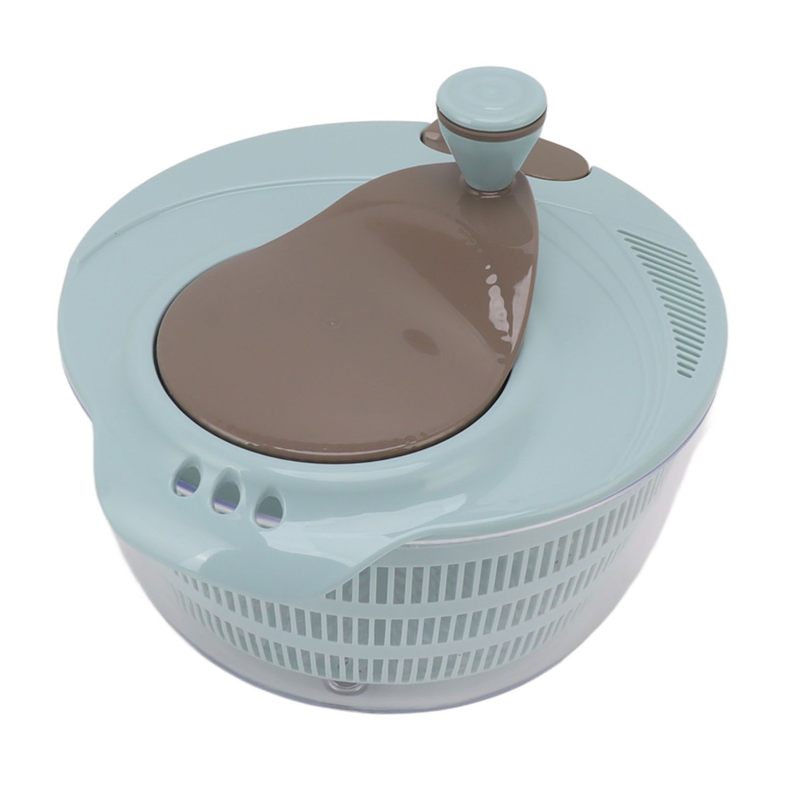 Salad Spinner Plastic Time Saving Fast Mixing Washable Rotatable Veggie Washer for Kitchen Blue - Image 4