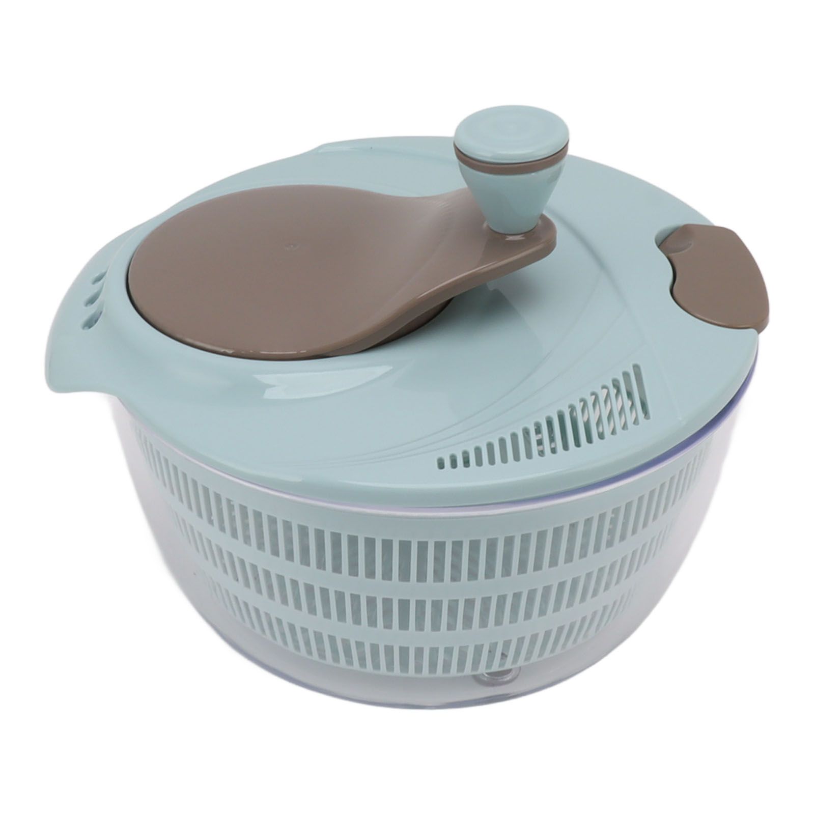 Salad Spinner Plastic Time Saving Fast Mixing Washable Rotatable Veggie Washer for Kitchen Blue - Image 5