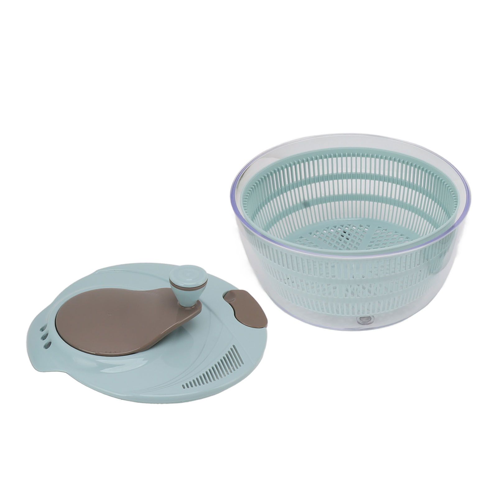 Salad Spinner Plastic Time Saving Fast Mixing Washable Rotatable Veggie Washer for Kitchen Blue - Image 7