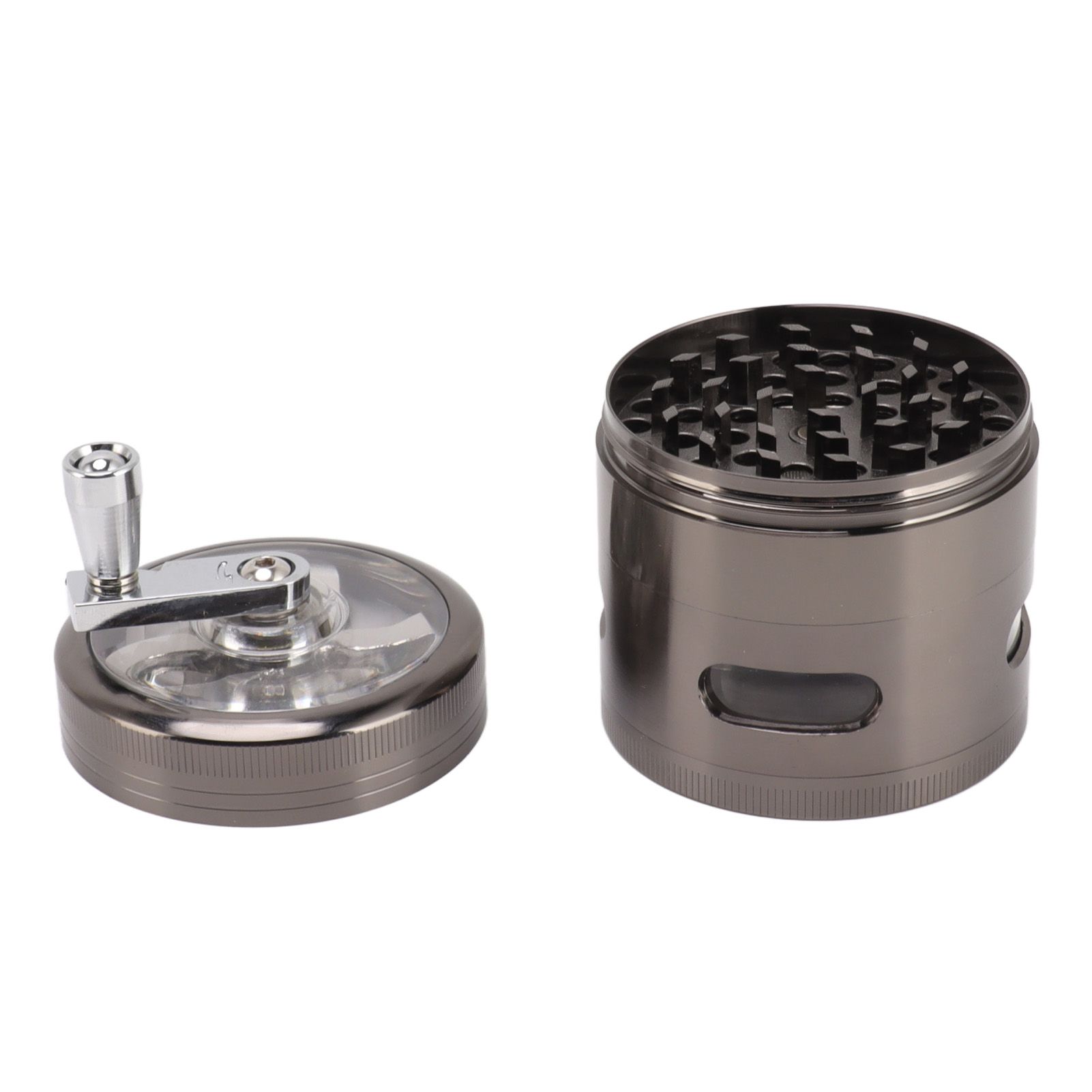 Manual Spice Grinder Zinc Alloy Portable Herb Mill Powder Grinding Machine for Household Use - Image 2