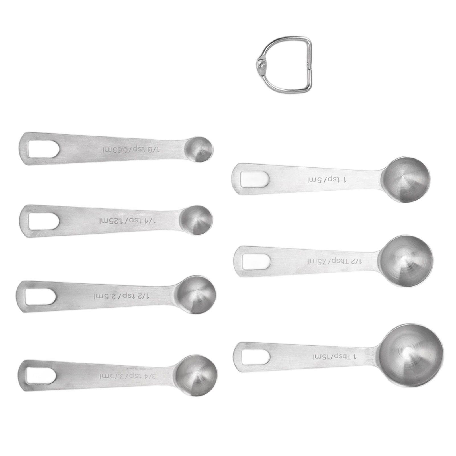 7 PCS Stainless Steel Measuring Spoons Set Small Measuring Teaspoons Baking Tool for Dry Or Liquid - Image 7