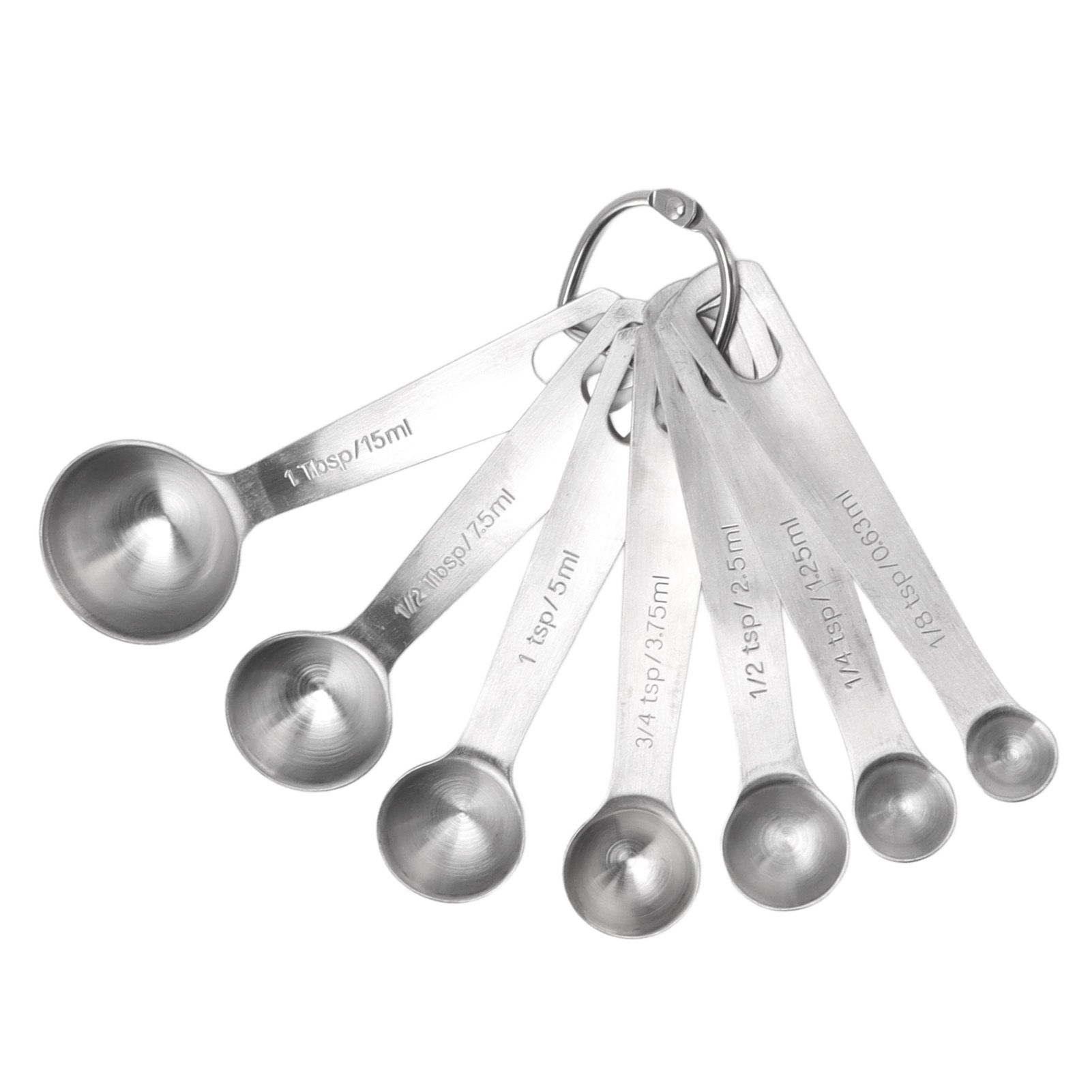 7 PCS Stainless Steel Measuring Spoons Set Small Measuring Teaspoons Baking Tool for Dry Or Liquid - Image 8