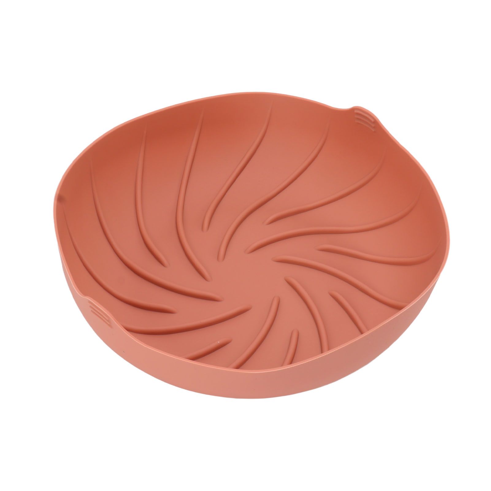 Fryer Silicone Liner Heat Resistant Silicone Fryer Liner Basket Reusable Round Fryers Silicone Pot for Home Kitchen Rose Red - Image 1