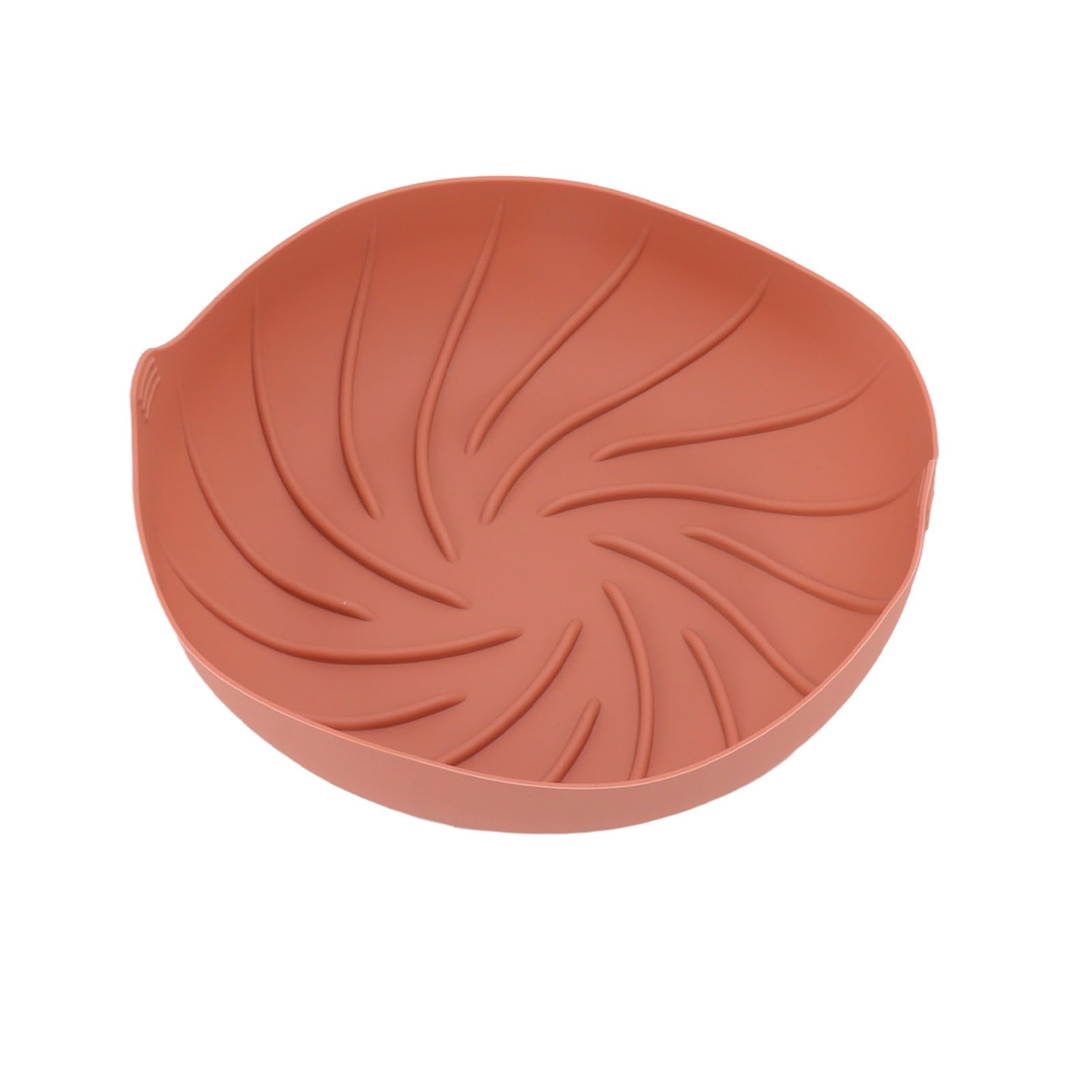 Fryer Silicone Liner Heat Resistant Silicone Fryer Liner Basket Reusable Round Fryers Silicone Pot for Home Kitchen Rose Red - Image 2