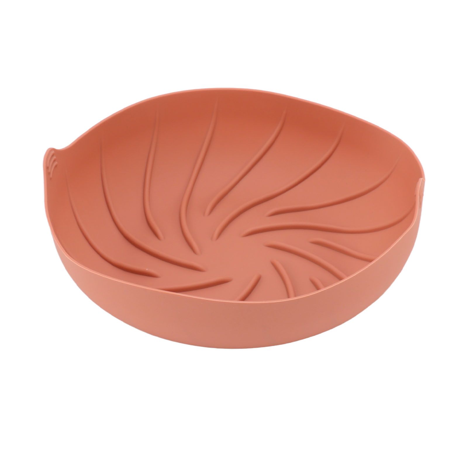 Fryer Silicone Liner Heat Resistant Silicone Fryer Liner Basket Reusable Round Fryers Silicone Pot for Home Kitchen Rose Red - Image 3