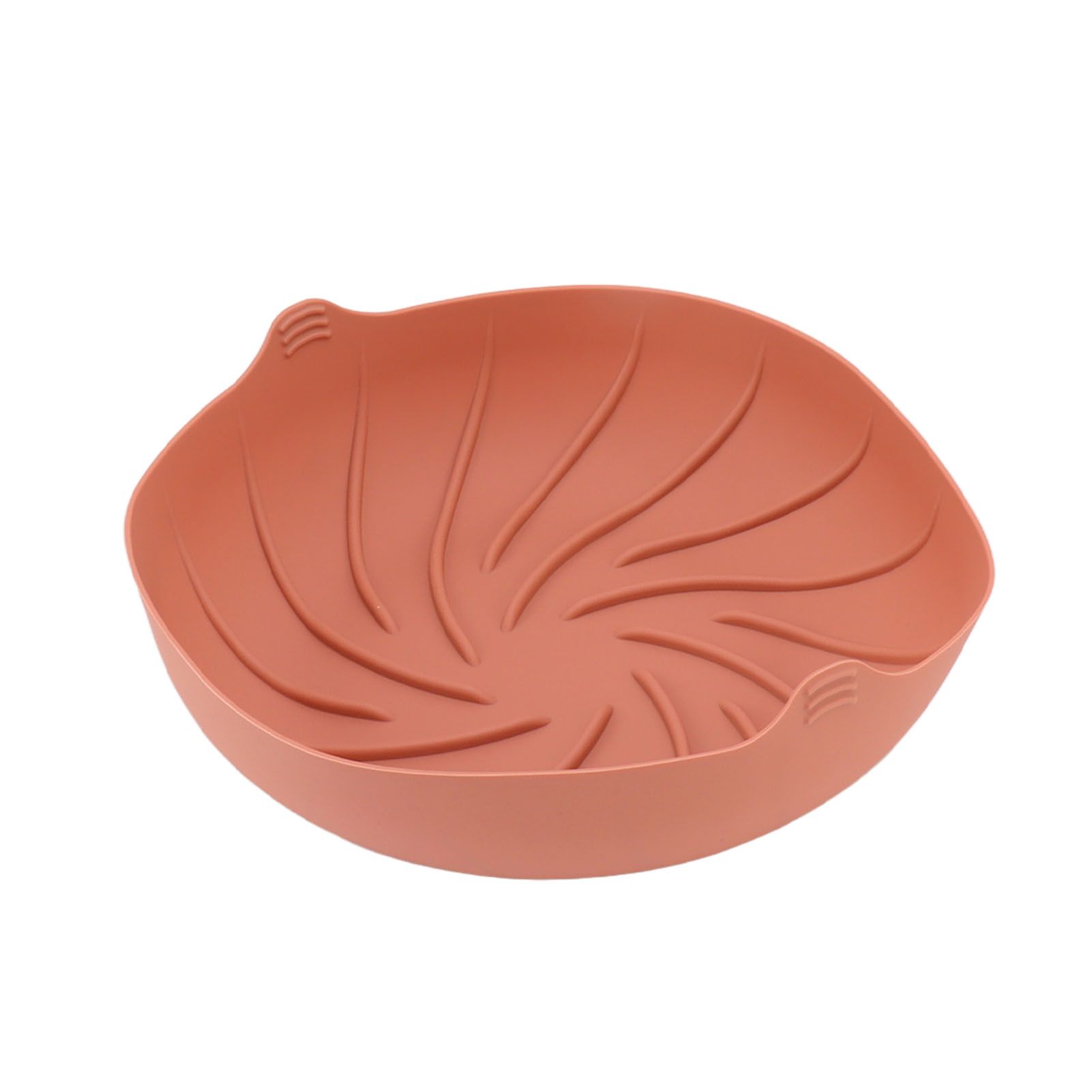 Fryer Silicone Liner Heat Resistant Silicone Fryer Liner Basket Reusable Round Fryers Silicone Pot for Home Kitchen Rose Red - Image 4