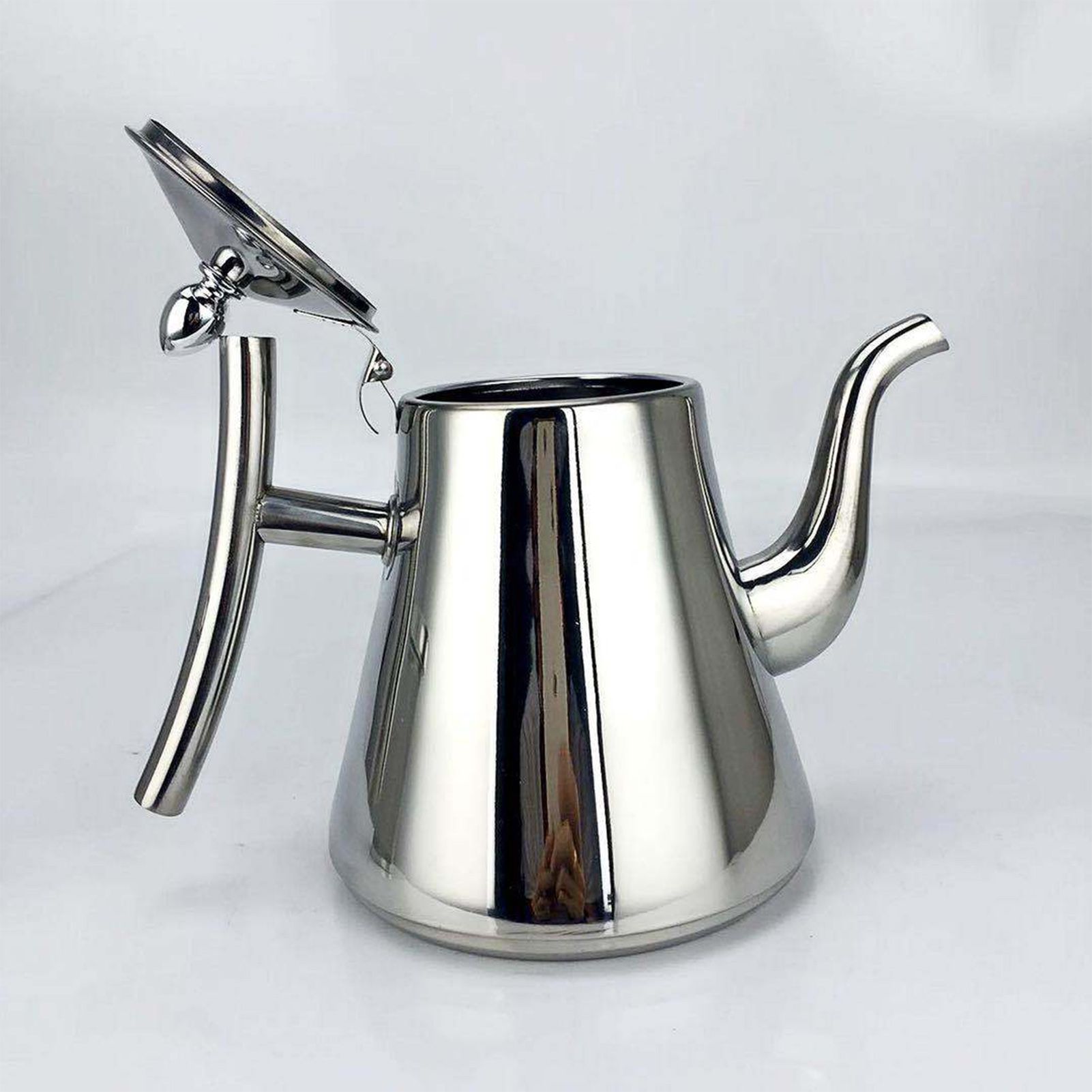 1.2L Stainless Steel Teapot with Filter Screen Thickened Coffee Pot Hotel Restaurant Cold Kettle - Image 5