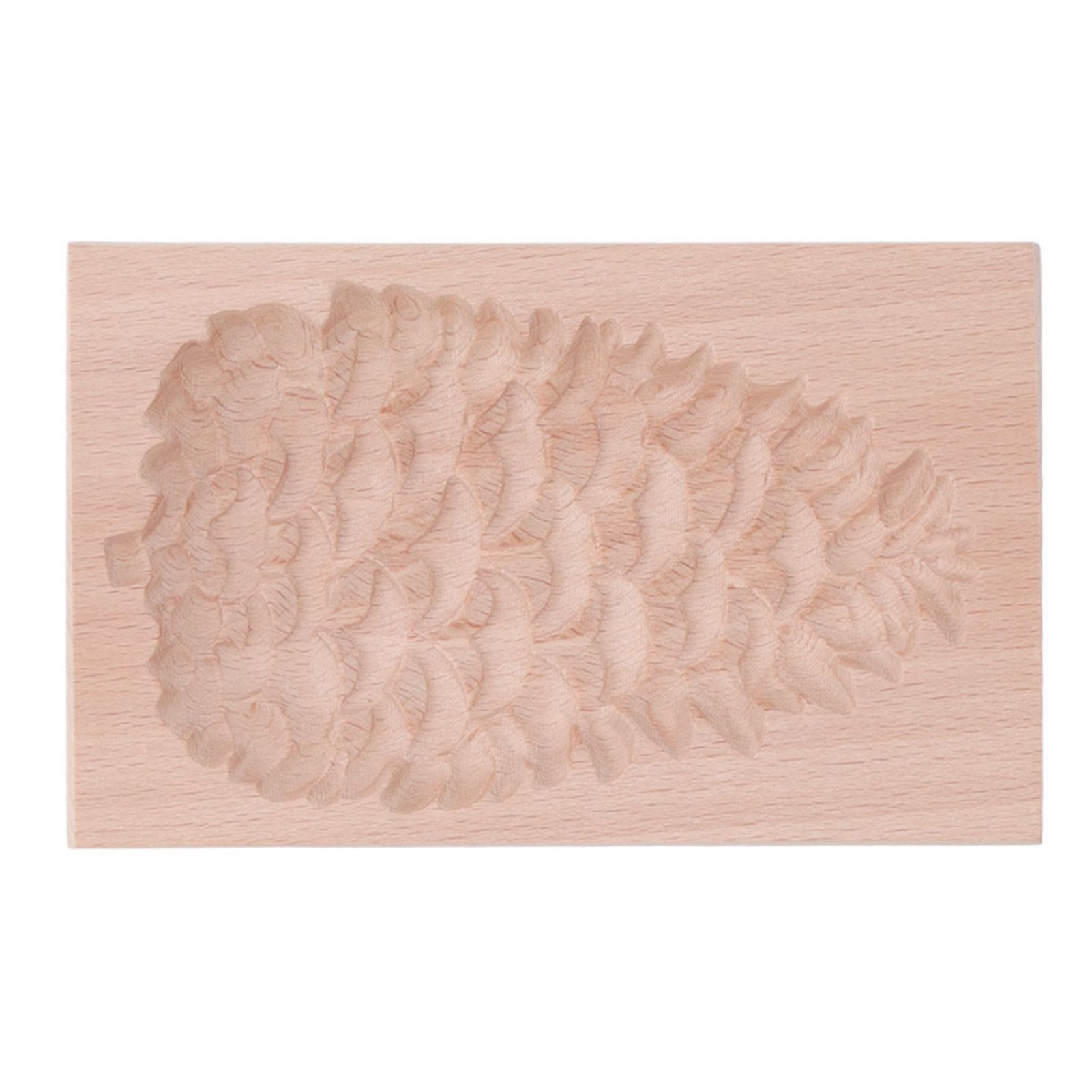 Wooden Cookie Mould Beechwood Reusable Washable Biscuit Press Stamp Mold for Kitchen Baking Pine Cone - Image 4