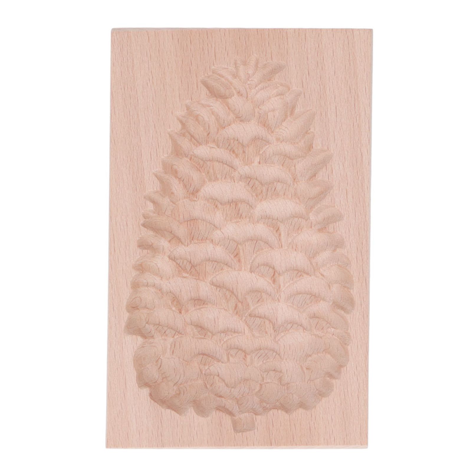 Wooden Cookie Mould Beechwood Reusable Washable Biscuit Press Stamp Mold for Kitchen Baking Pine Cone - Image 5