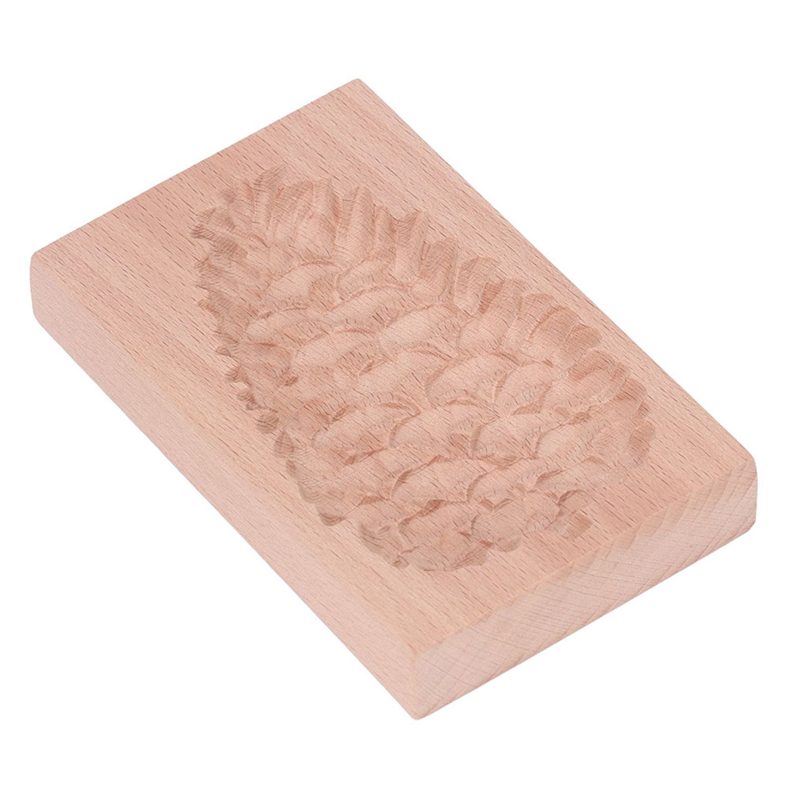 Wooden Cookie Mould Beechwood Reusable Washable Biscuit Press Stamp Mold for Kitchen Baking Pine Cone - Image 6