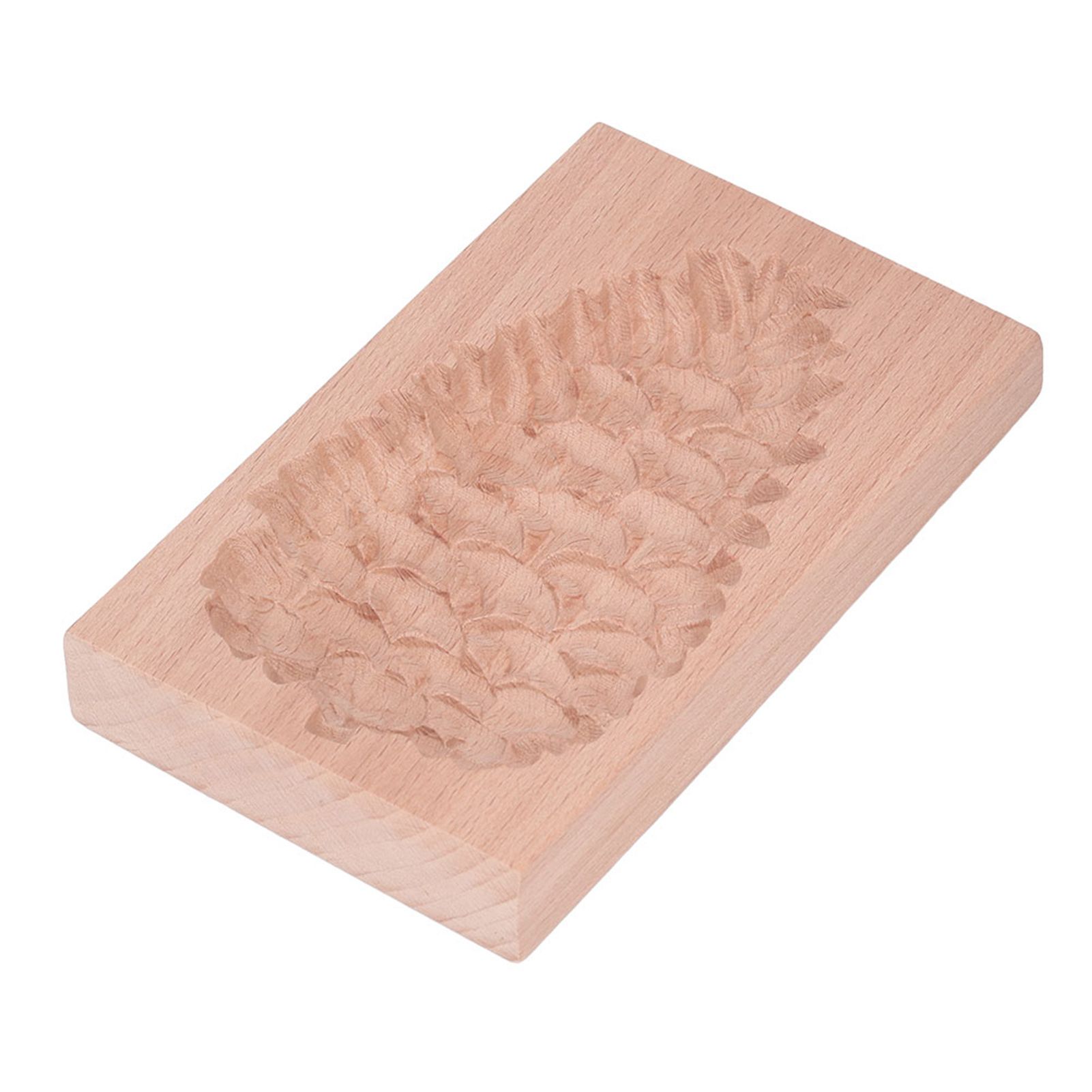 Wooden Cookie Mould Beechwood Reusable Washable Biscuit Press Stamp Mold for Kitchen Baking Pine Cone - Image 7