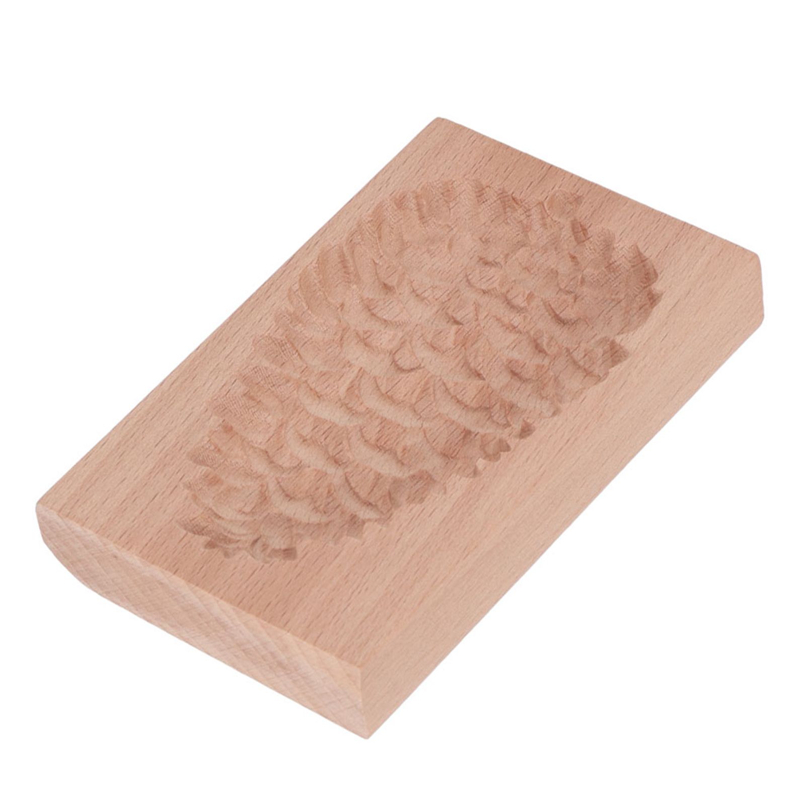 Wooden Cookie Mould Beechwood Reusable Washable Biscuit Press Stamp Mold for Kitchen Baking Pine Cone - Image 8