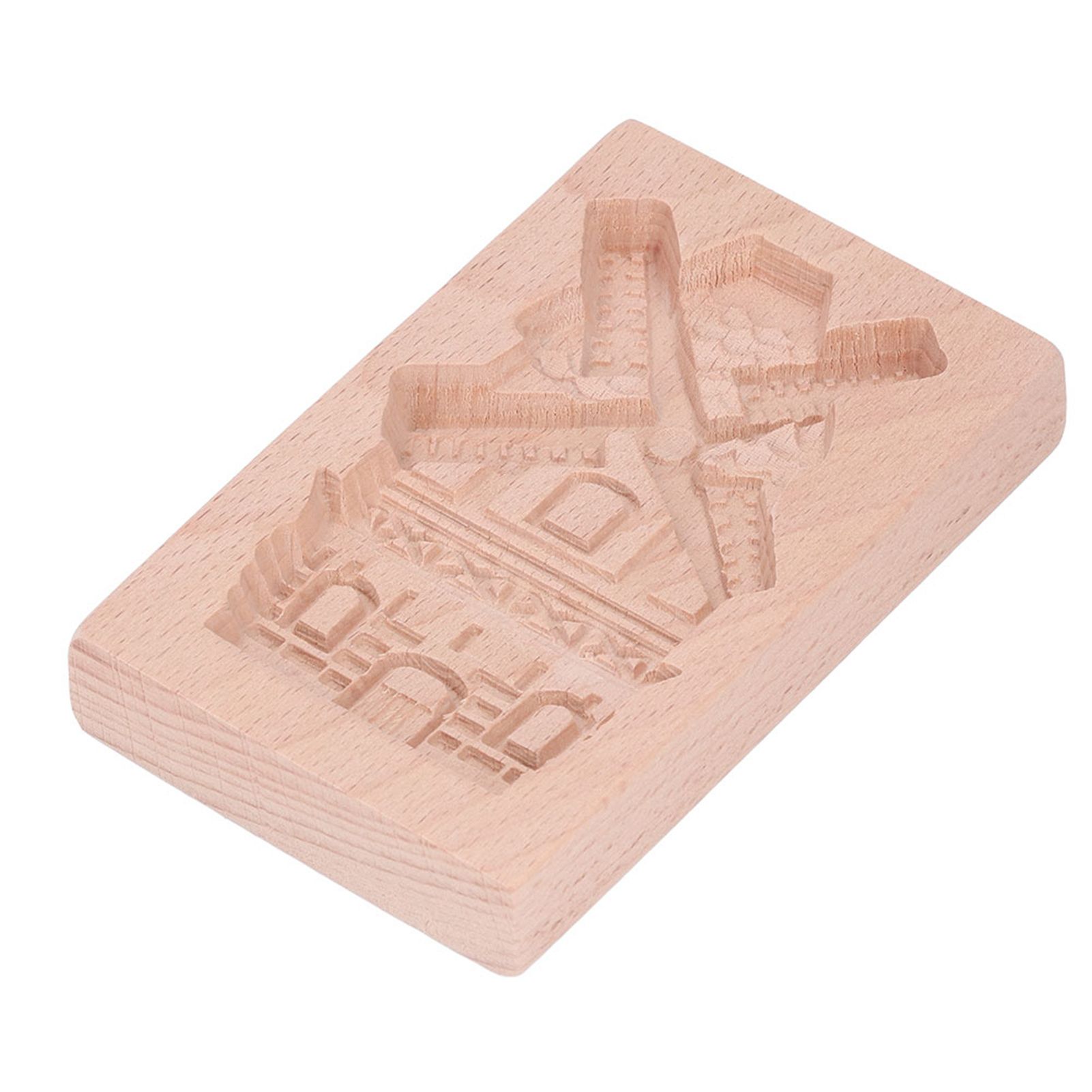 Wooden Cookie Mould Beechwood Reusable Washable Biscuit Press Stamp Mold for Kitchen Baking Windmill - Image 7