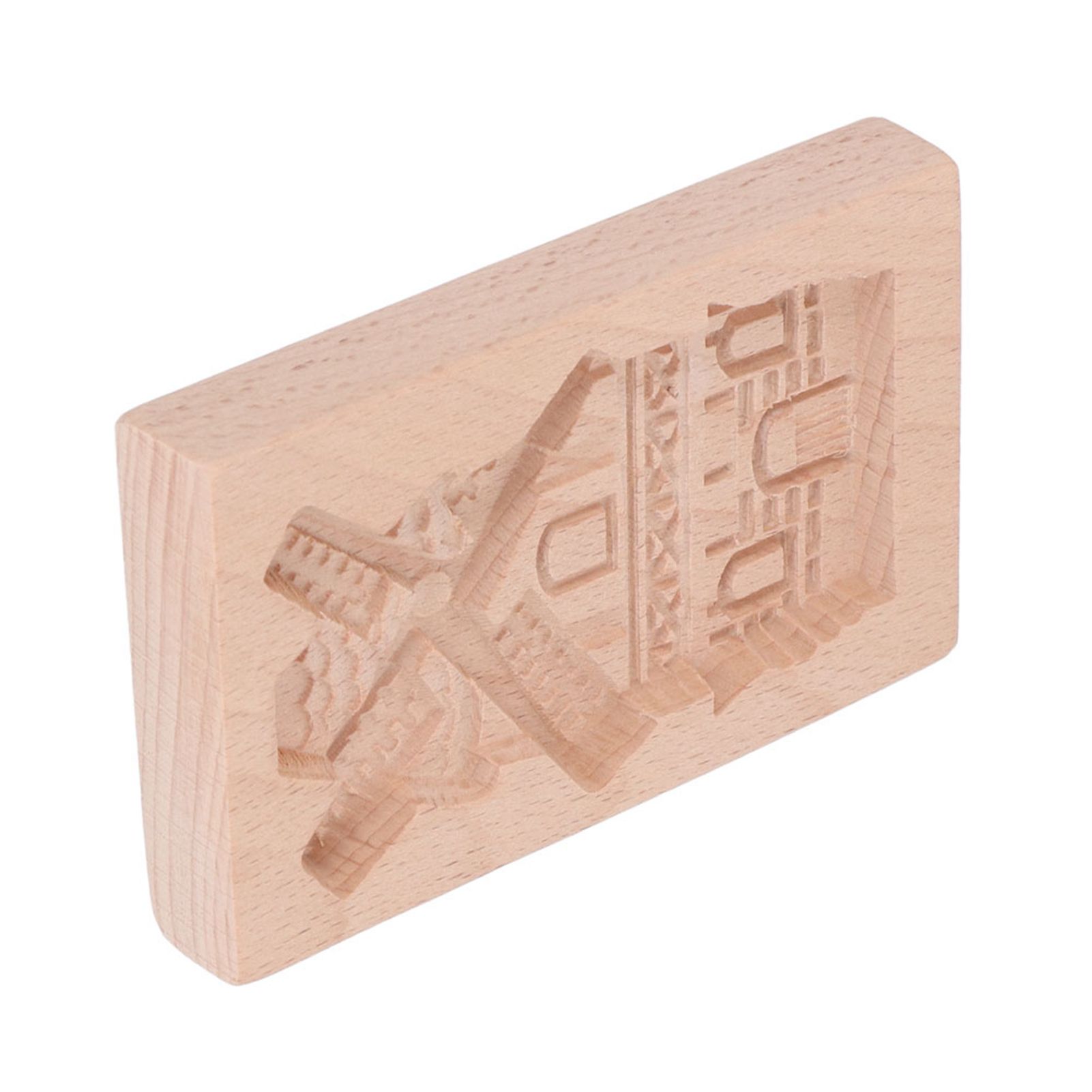 Wooden Cookie Mould Beechwood Reusable Washable Biscuit Press Stamp Mold for Kitchen Baking Windmill - Image 8
