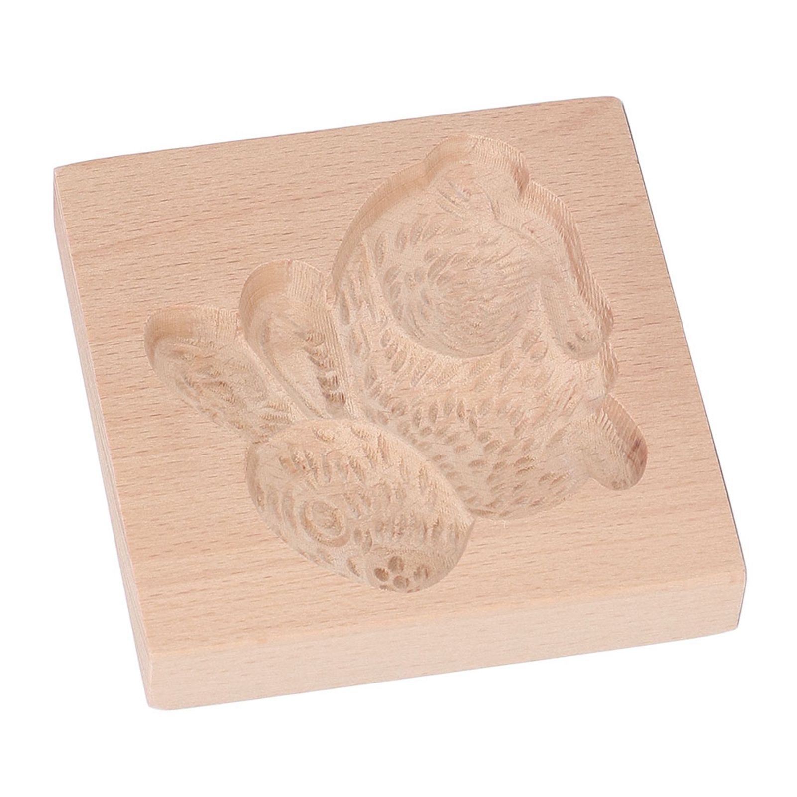 Wooden Cookie Mould Beechwood Reusable Washable Biscuit Press Stamp Mold for Kitchen Baking Rabbit - Image 4
