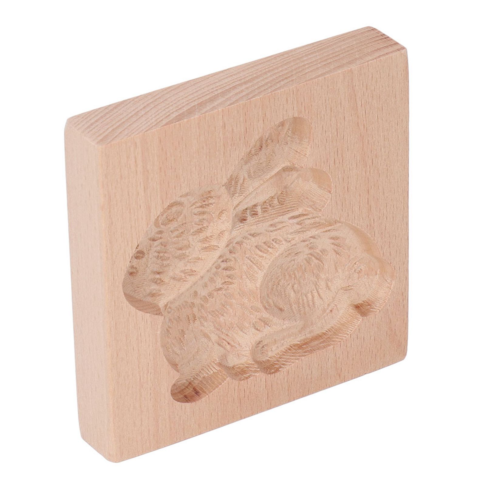 Wooden Cookie Mould Beechwood Reusable Washable Biscuit Press Stamp Mold for Kitchen Baking Rabbit - Image 7