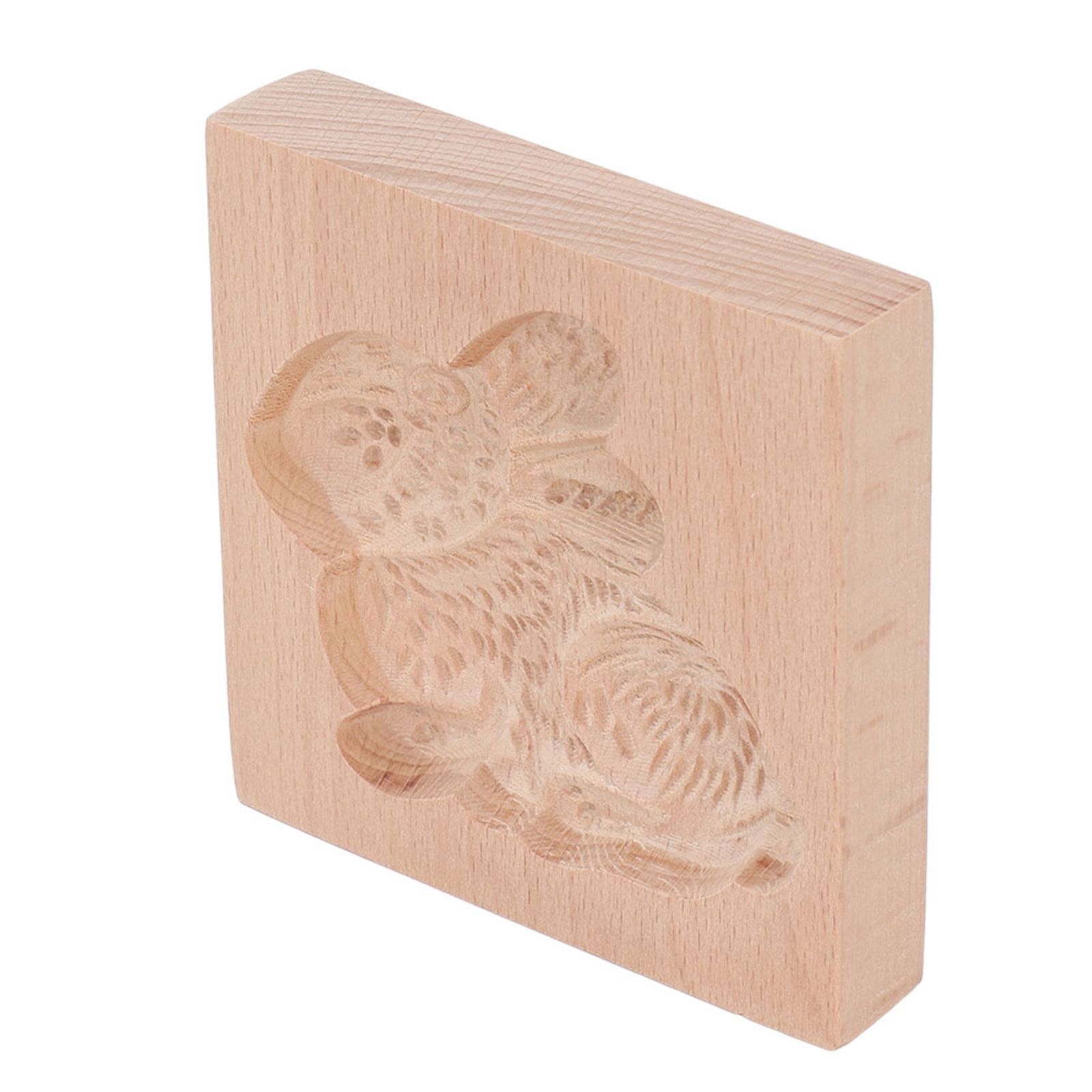 Wooden Cookie Mould Beechwood Reusable Washable Biscuit Press Stamp Mold for Kitchen Baking Rabbit - Image 8
