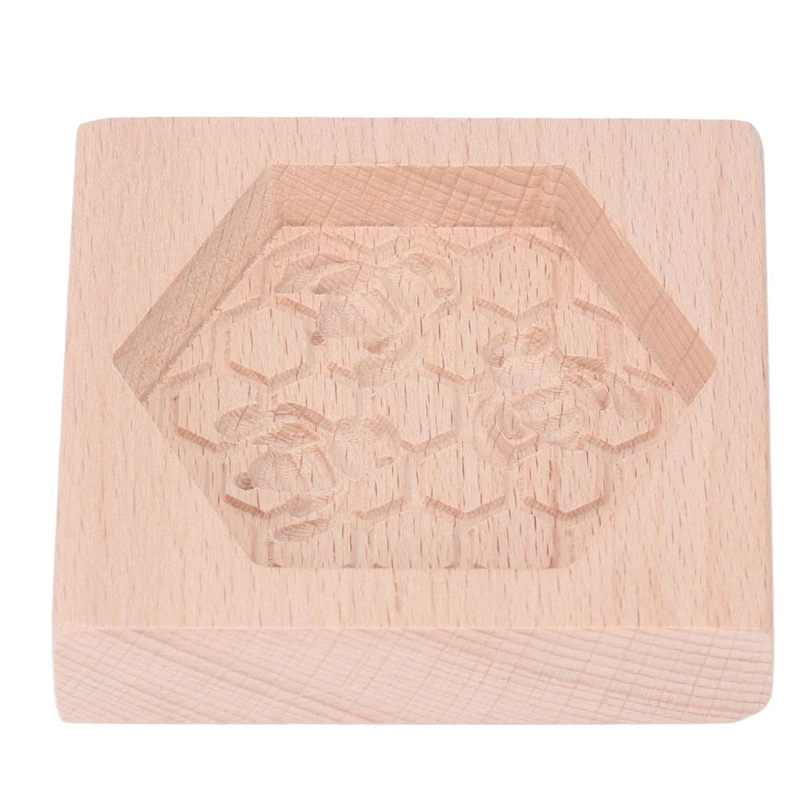 Wooden Cookie Mould Beechwood Reusable Washable Biscuit Press Stamp Mold for Kitchen Baking Bee - Image 7
