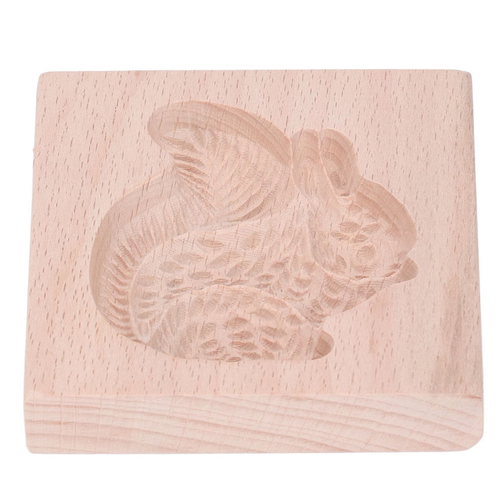Wooden Cookie Mould Beechwood Reusable Washable Biscuit Press Stamp Mold for Kitchen Baking Squirrel - Image 3