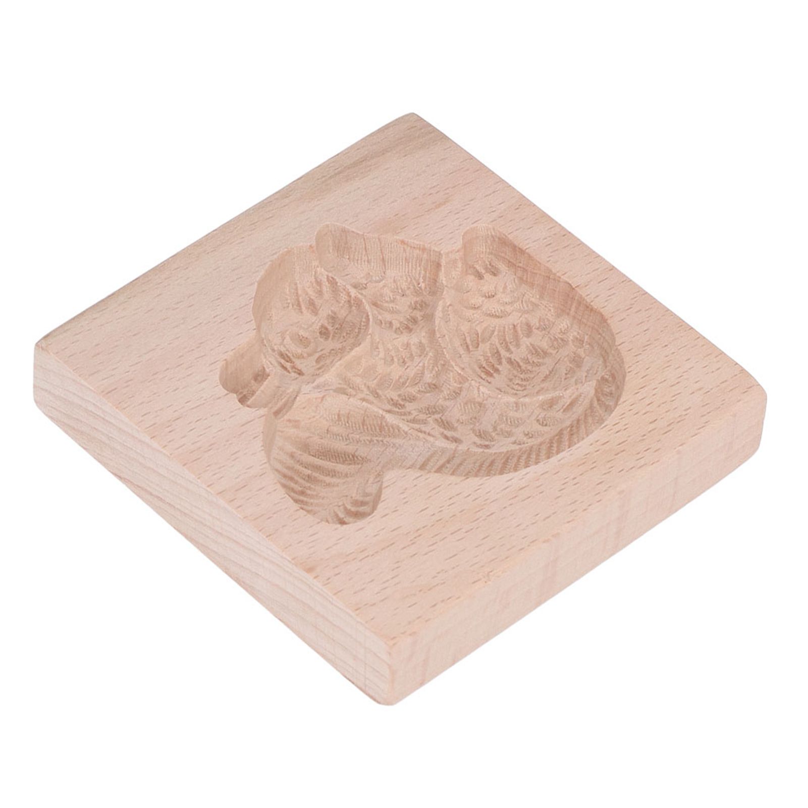 Wooden Cookie Mould Beechwood Reusable Washable Biscuit Press Stamp Mold for Kitchen Baking Squirrel - Image 5