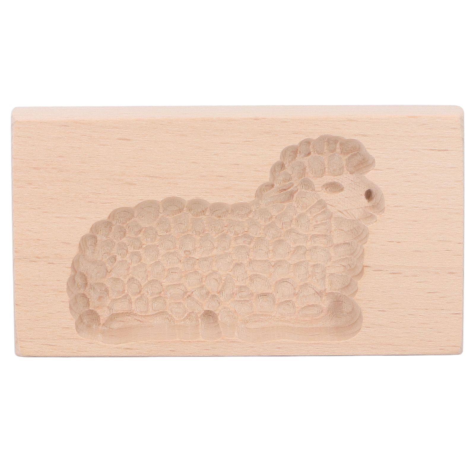 Animal Cookie Mold Lovely Vivid Wooden Biscuit Press Stamp Easy Demoulding Smoothly Cookie Mold Lamb - Image 1