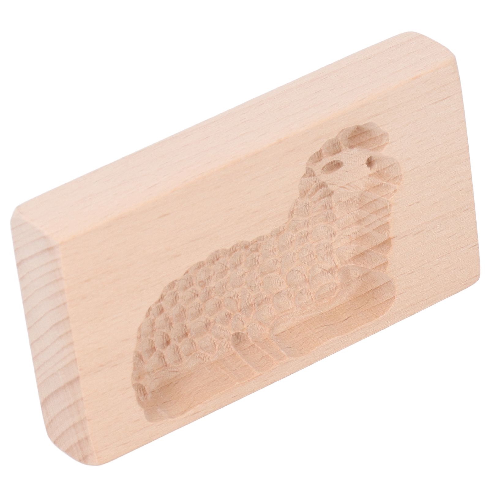 Animal Cookie Mold Lovely Vivid Wooden Biscuit Press Stamp Easy Demoulding Smoothly Cookie Mold Lamb - Image 3