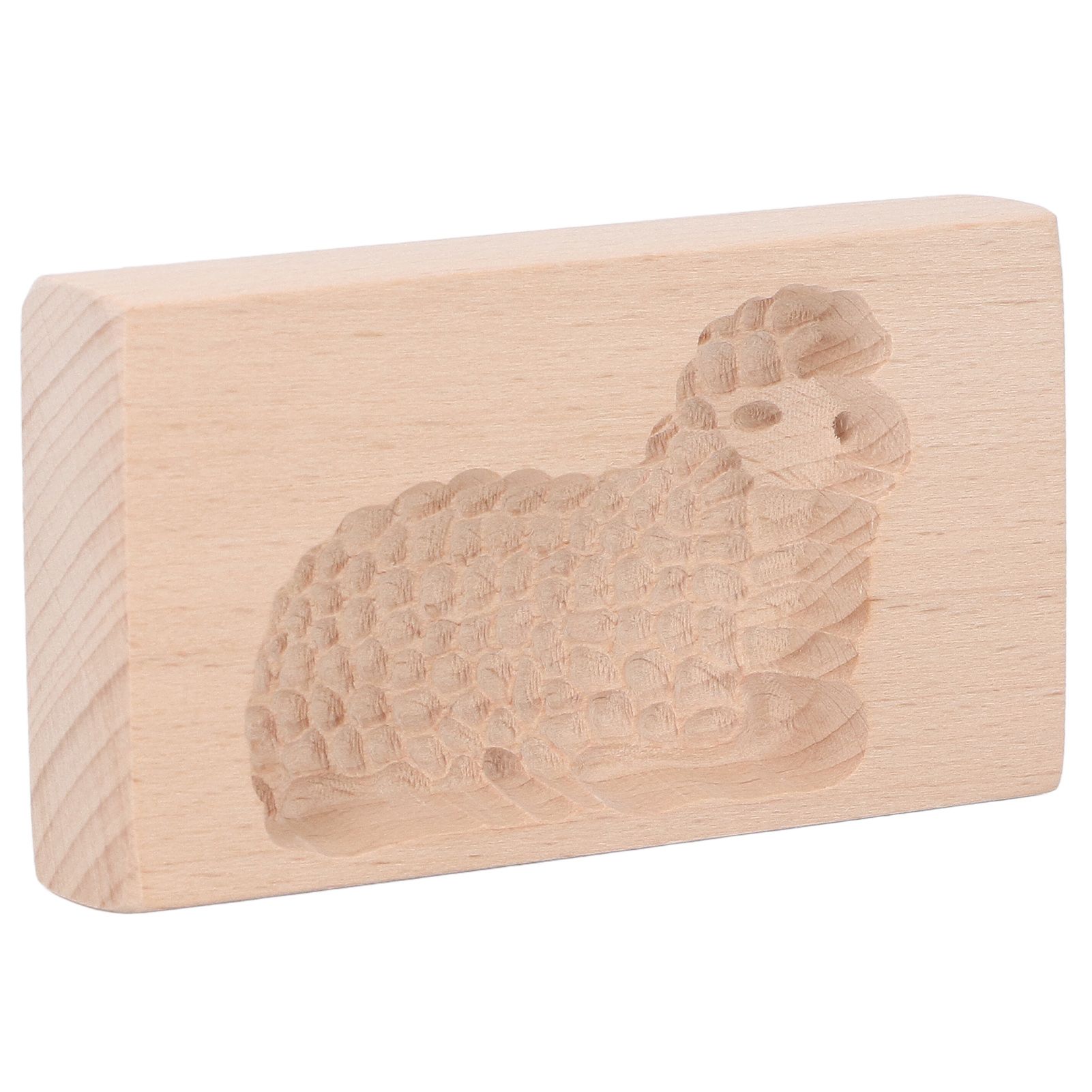 Animal Cookie Mold Lovely Vivid Wooden Biscuit Press Stamp Easy Demoulding Smoothly Cookie Mold Lamb - Image 4