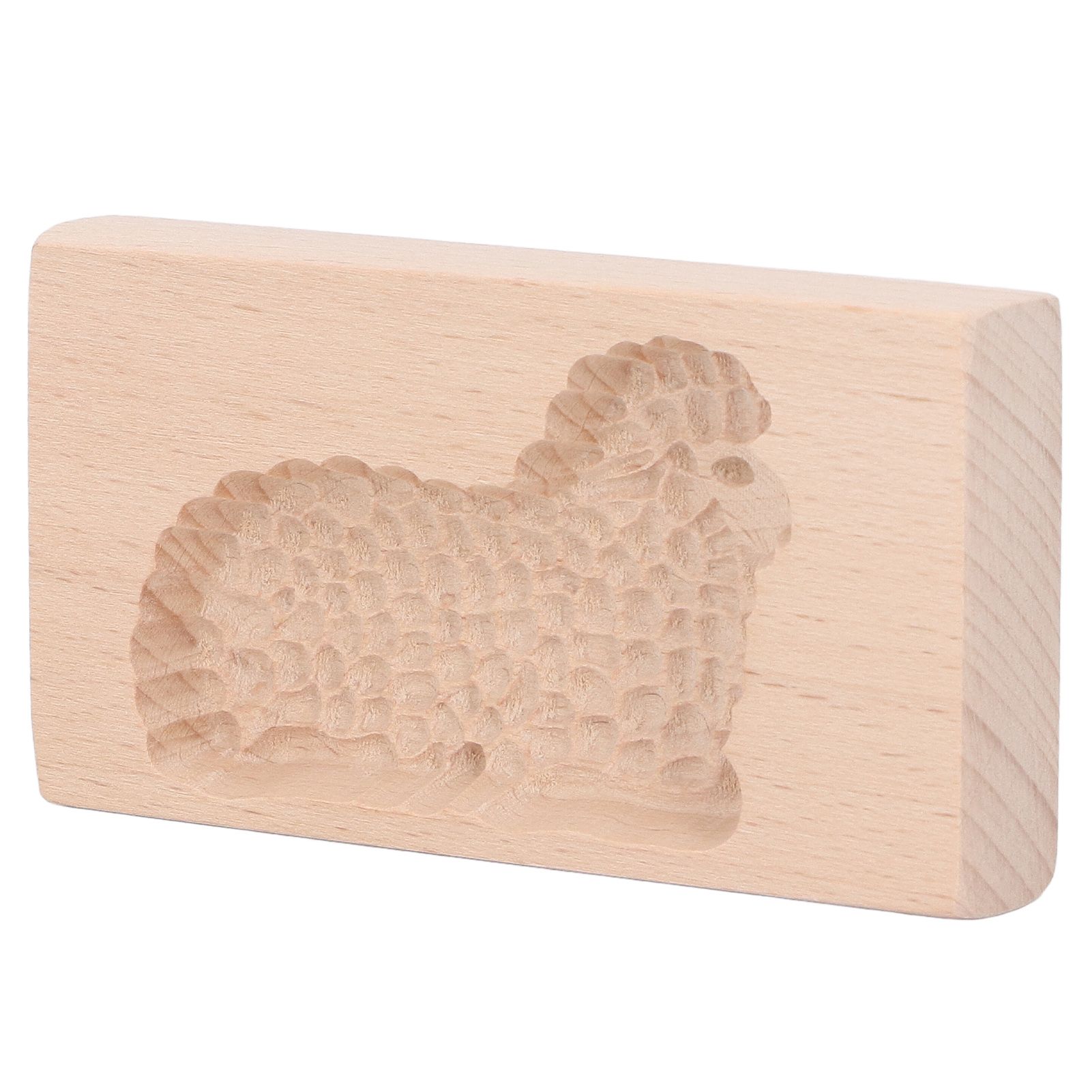 Animal Cookie Mold Lovely Vivid Wooden Biscuit Press Stamp Easy Demoulding Smoothly Cookie Mold Lamb - Image 5