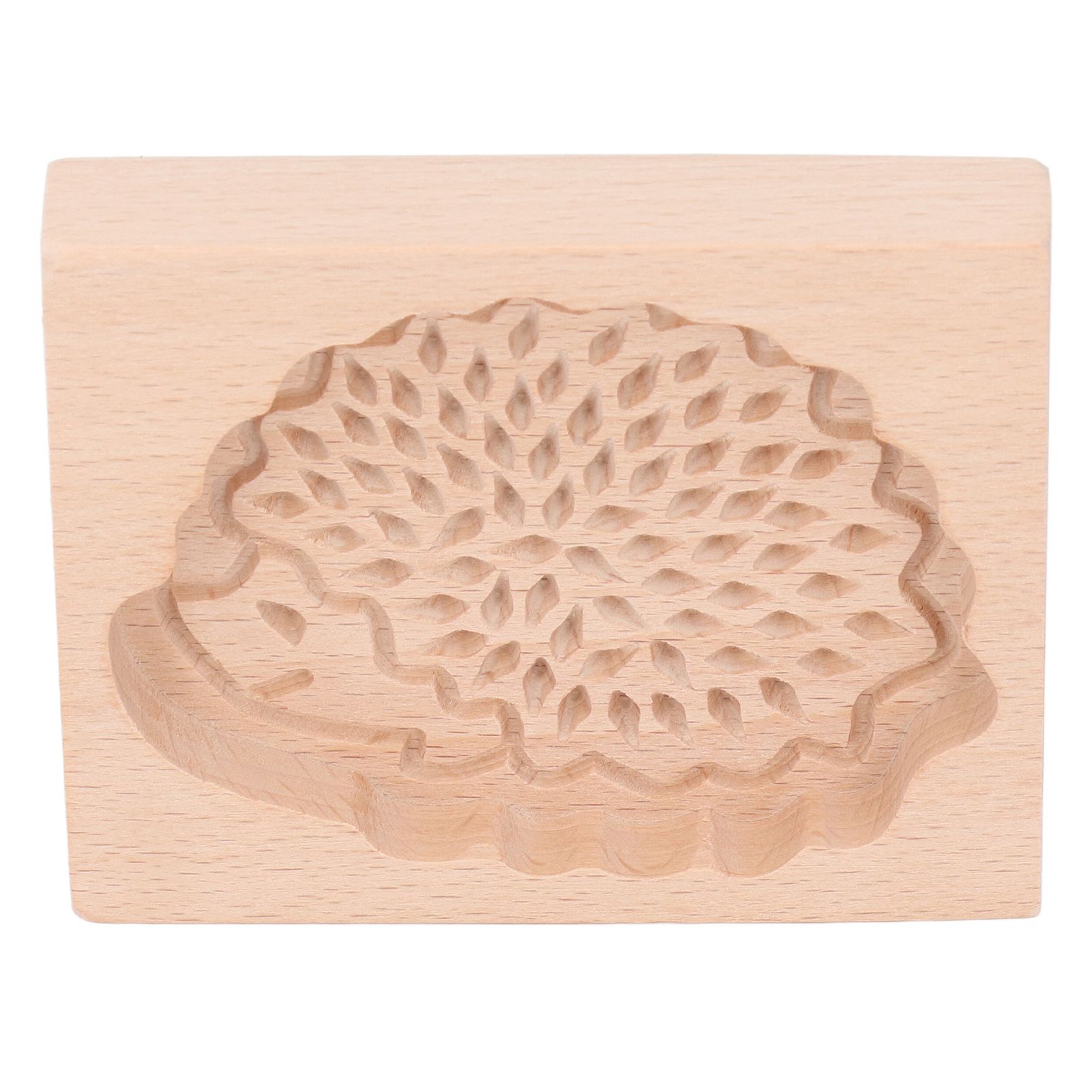 Animal Cookie Mold Lovely Vivid Wooden Biscuit Press Stamp Easy Demoulding Smoothly Cookie Mold Hedgehog - Image 1