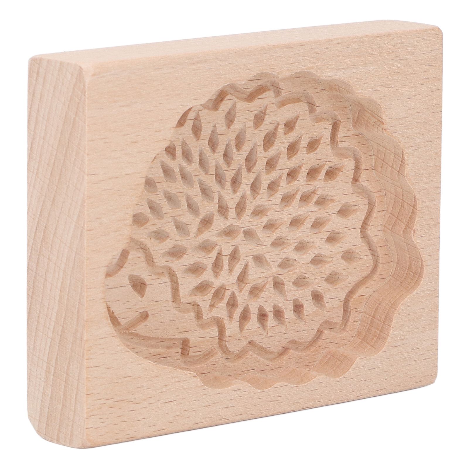 Animal Cookie Mold Lovely Vivid Wooden Biscuit Press Stamp Easy Demoulding Smoothly Cookie Mold Hedgehog - Image 2