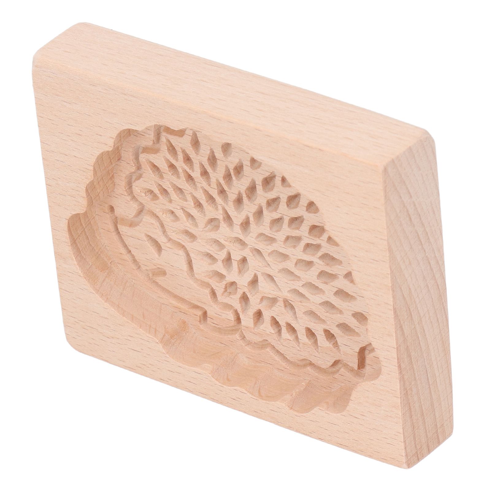 Animal Cookie Mold Lovely Vivid Wooden Biscuit Press Stamp Easy Demoulding Smoothly Cookie Mold Hedgehog - Image 3